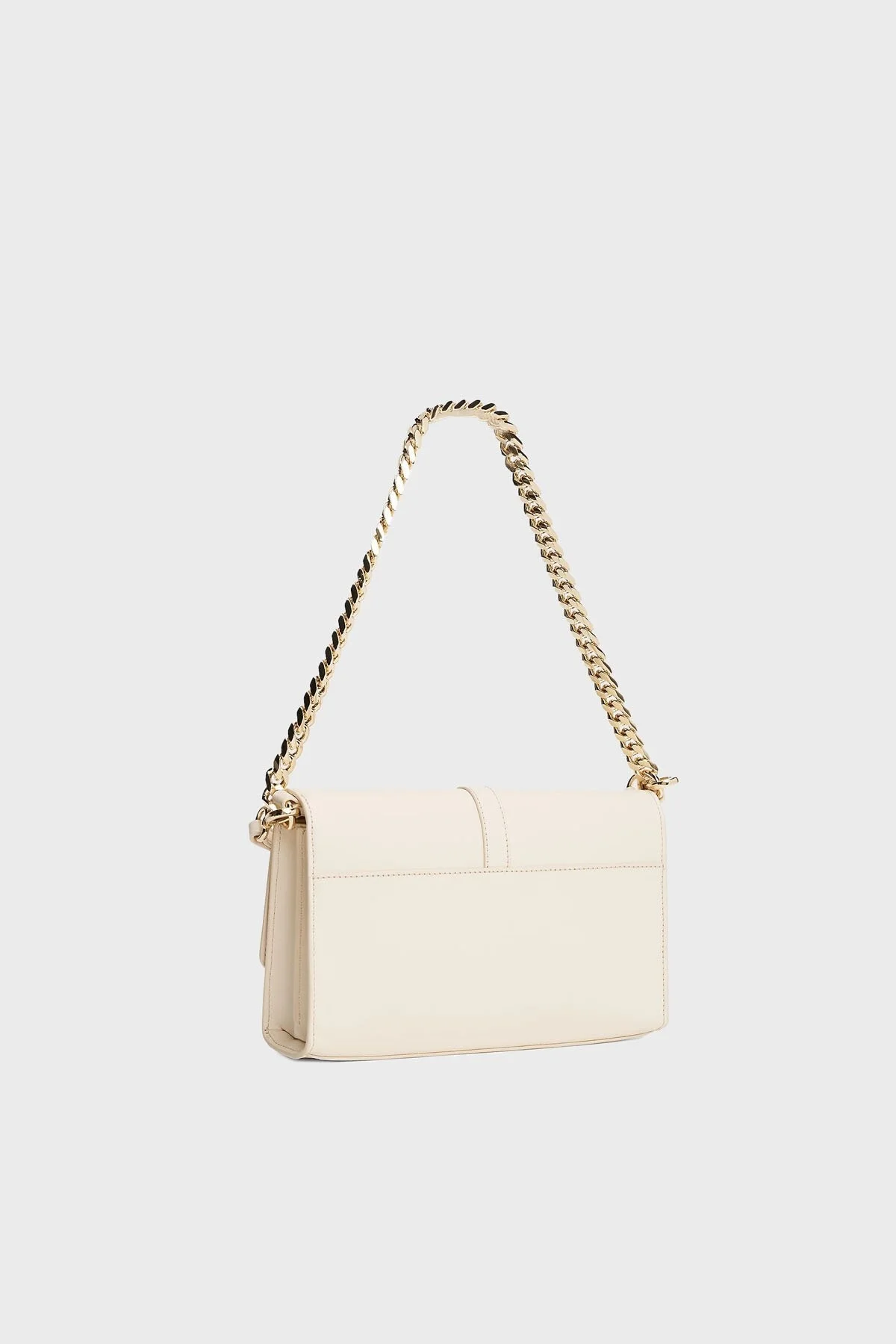 Tommy Hilfiger Logolu Çıkarılabilir Kalın Zincir Askılı Bayan Çanta AW0AW17223 AA8 BEJ - 8