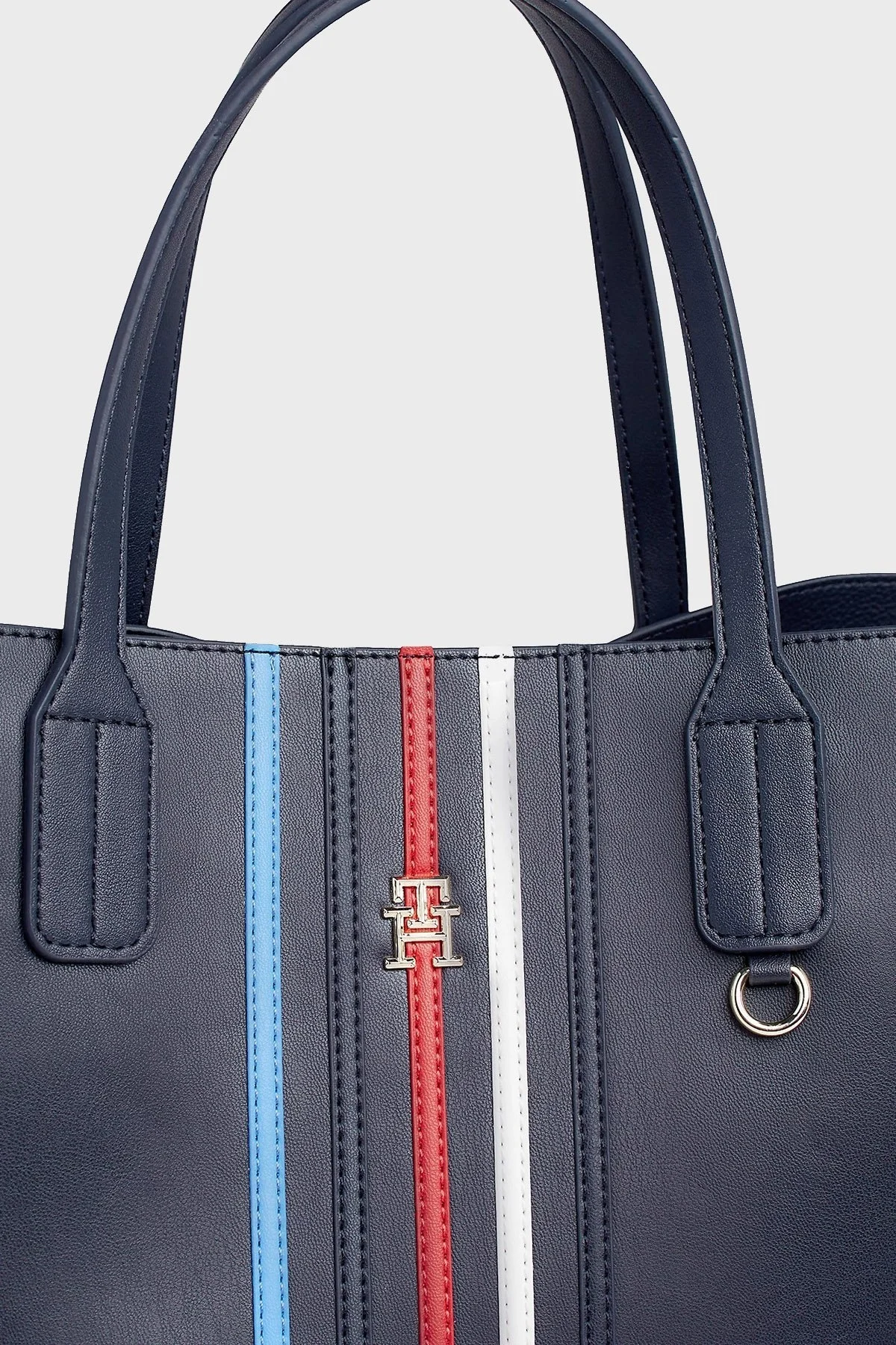 Tommy Hilfiger Logolu Çıkarılabilir Omuz Askılı Bayan Çanta AW0AW16409 DW6 LACİVERT - 4