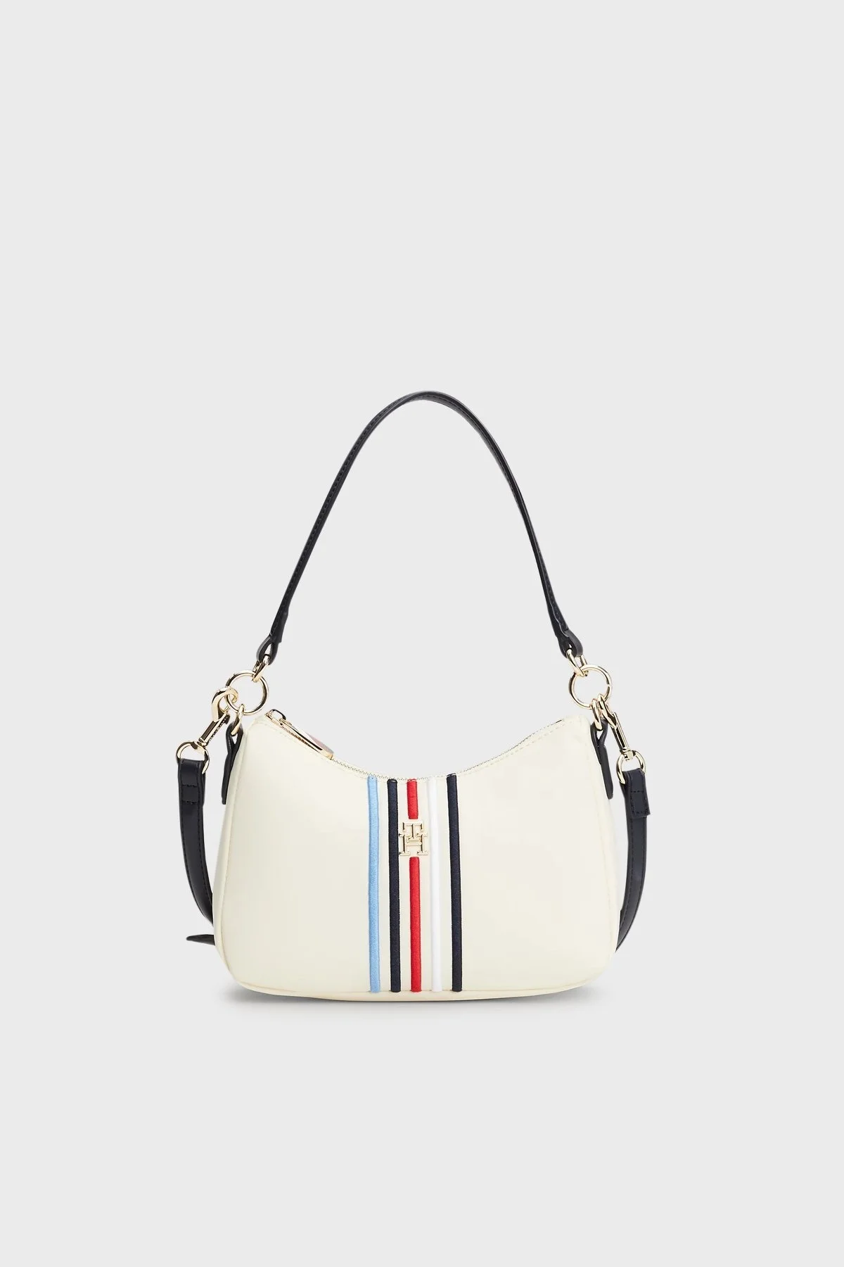 Tommy Hilfiger Logolu Çıkarılabilir Omuz Askılı Bayan Çanta AW0AW16780 AEF BEJ - 1