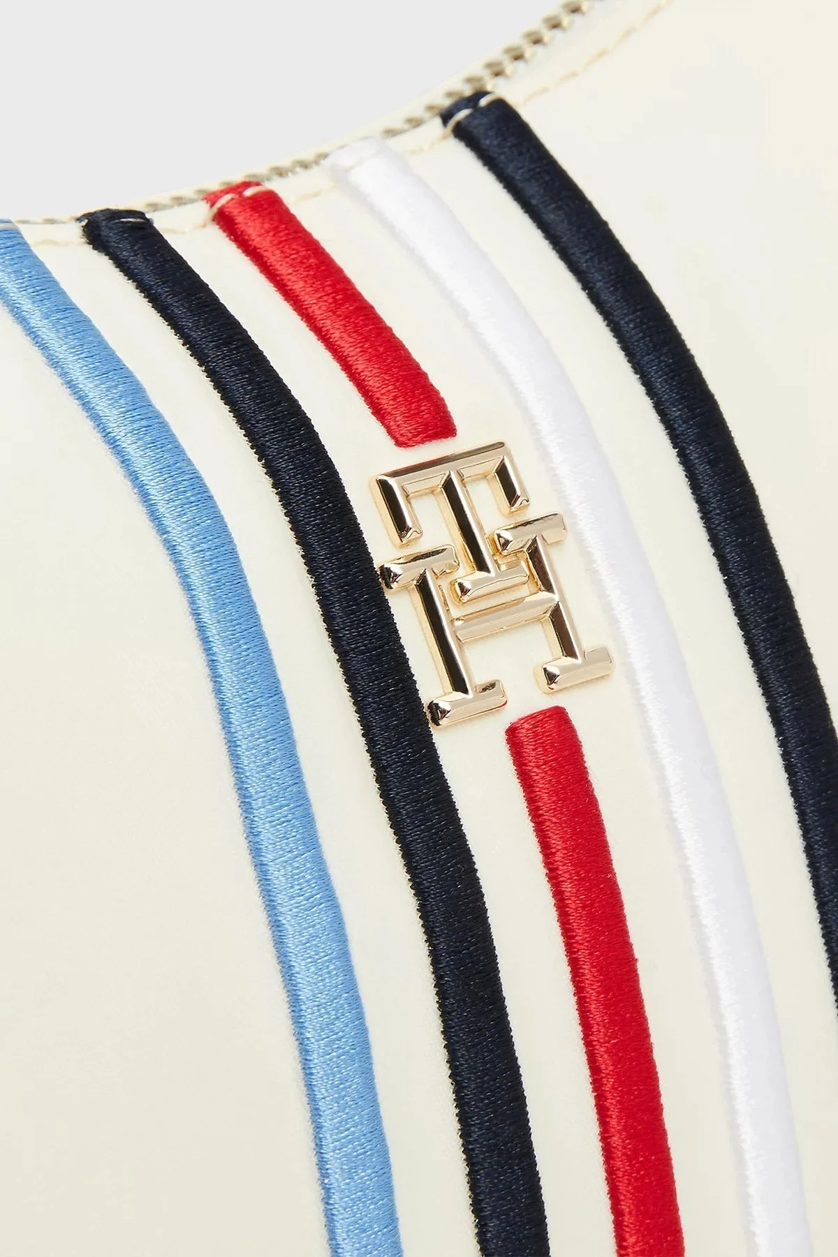 Tommy Hilfiger Logolu Çıkarılabilir Omuz Askılı Bayan Çanta AW0AW16780 AEF BEJ - 3