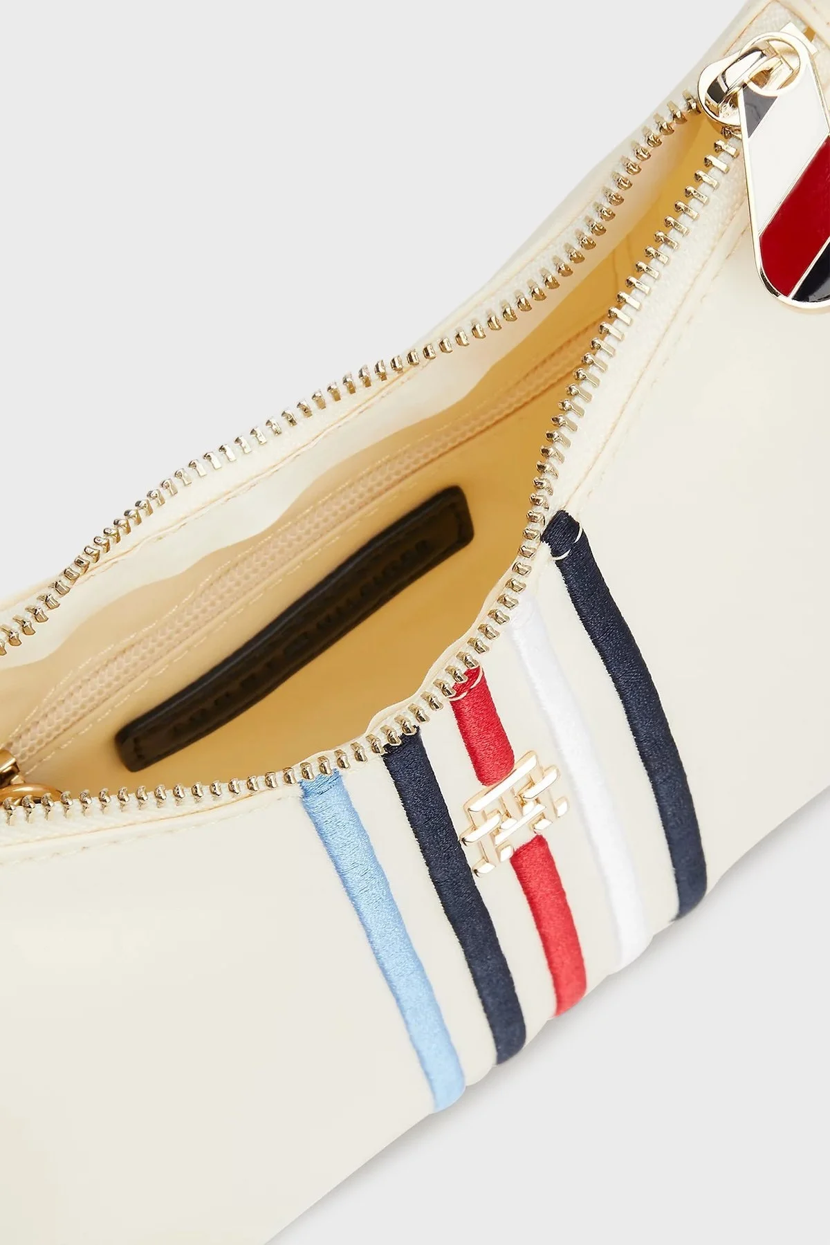 Tommy Hilfiger Logolu Çıkarılabilir Omuz Askılı Bayan Çanta AW0AW16780 AEF BEJ - 4