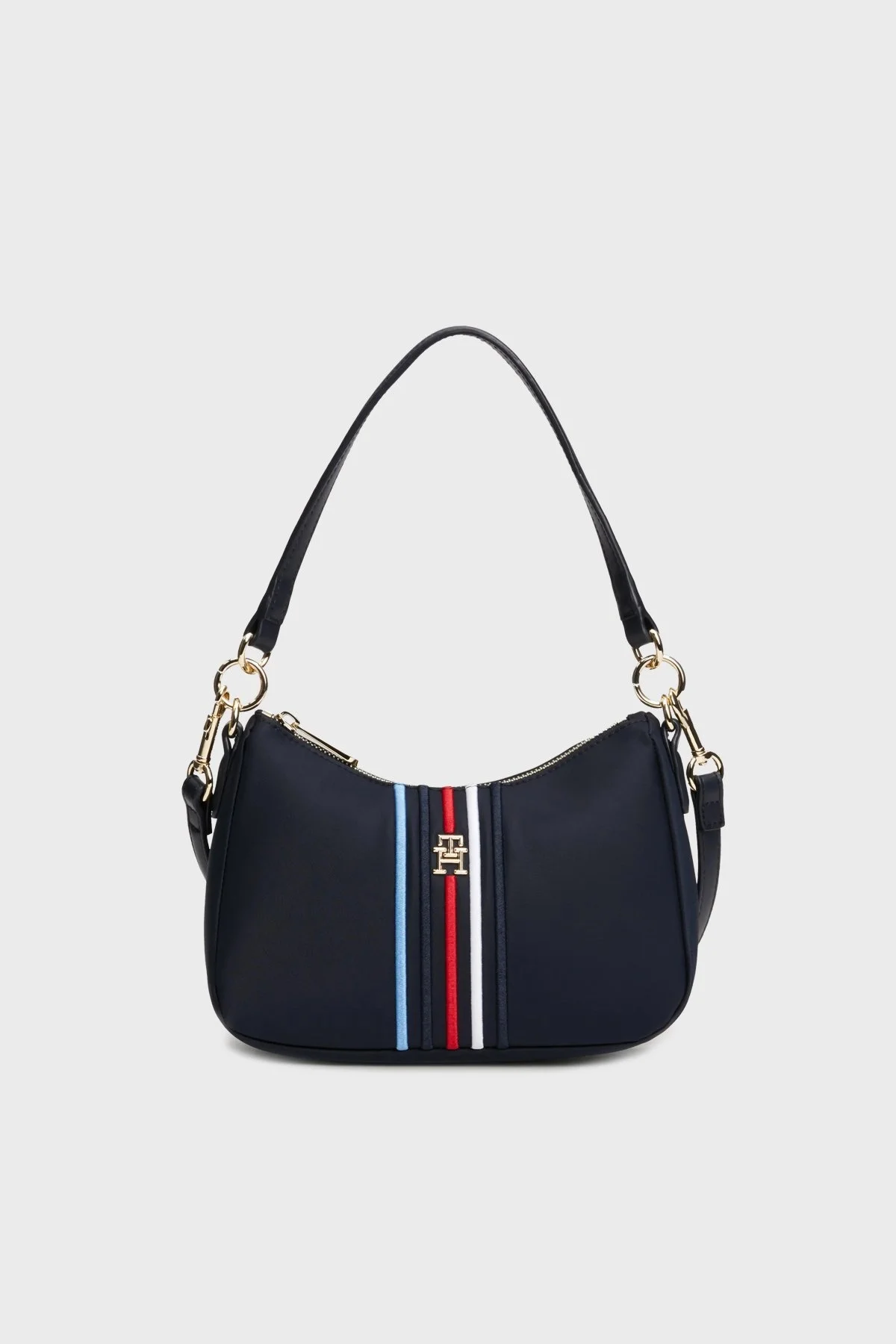 Tommy Hilfiger Logolu Çıkarılabilir Omuz Askılı Bayan Çanta AW0AW16780 DW6 LACİVERT - 1