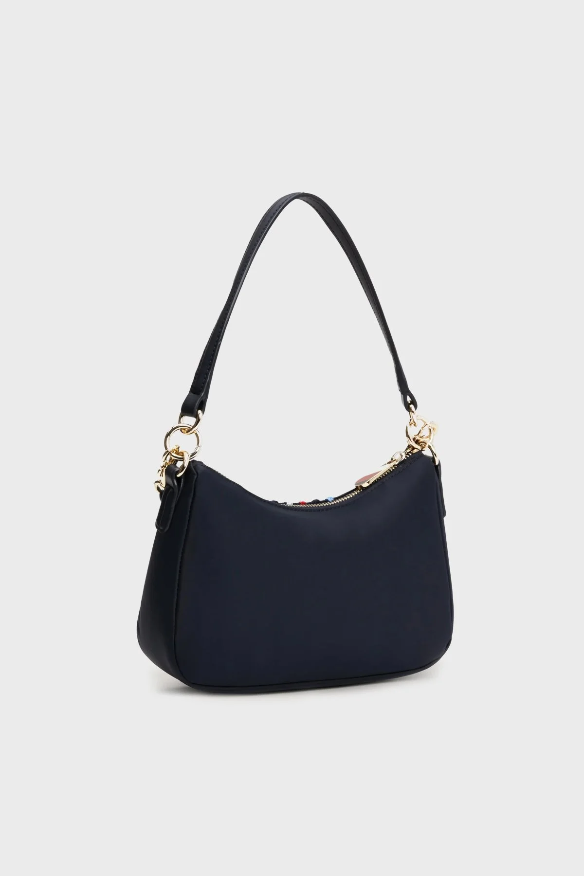 Tommy Hilfiger Logolu Çıkarılabilir Omuz Askılı Bayan Çanta AW0AW16780 DW6 LACİVERT - 2