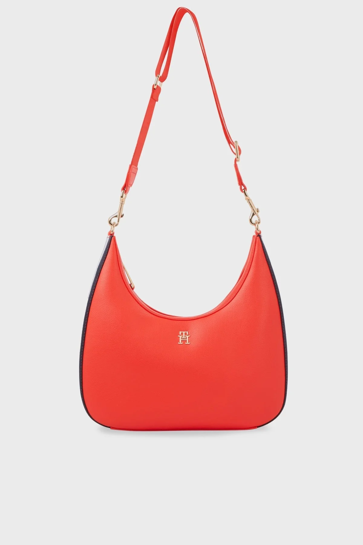 Tommy Hilfiger Logolu Çıkarılabilir Omuz Askılı Fermuarlı Bayan Çanta AW0AW16088 XND KIRMIZI - 4