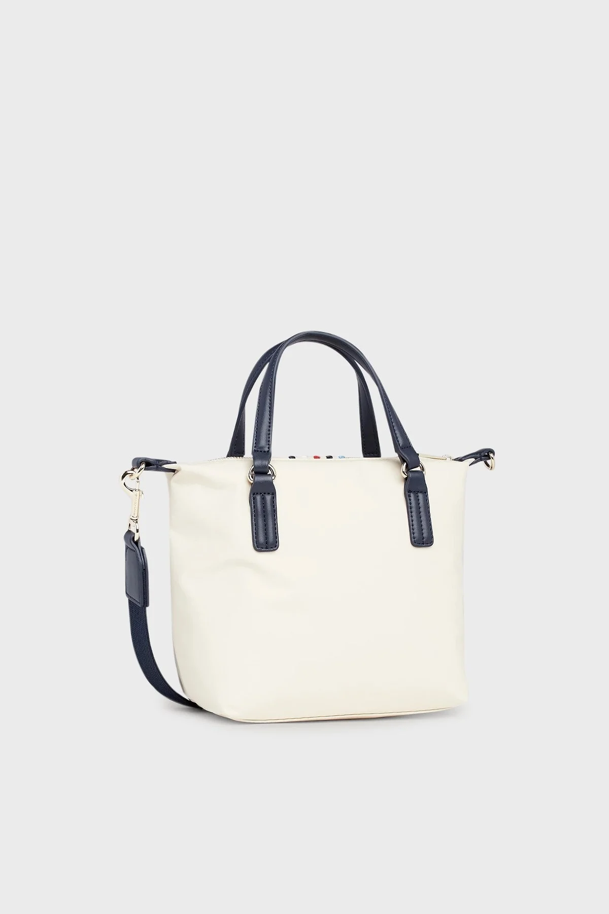Tommy Hilfiger Logolu Çıkarılabilir Omuz Askılı Tote Bayan Çanta AW0AW15986 AEF BEJ - 5