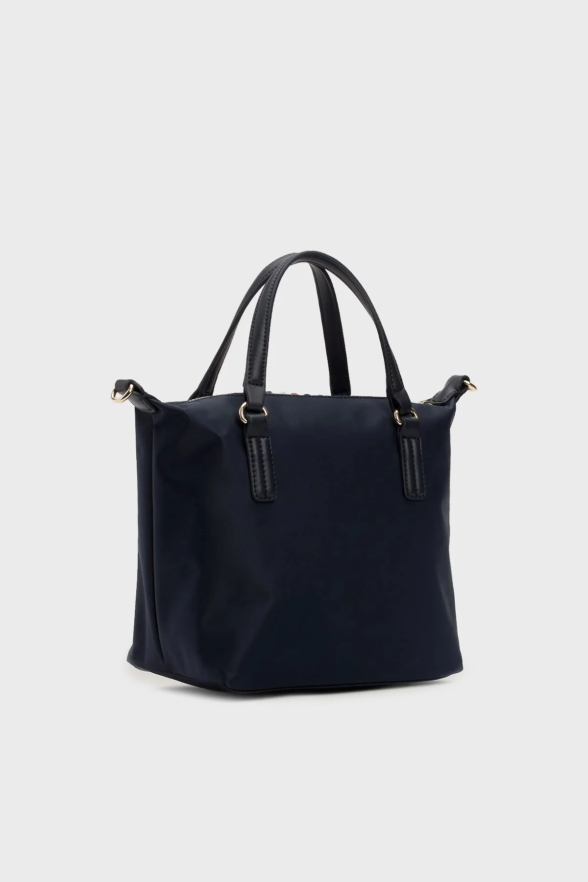 Tommy Hilfiger Logolu Çıkarılabilir Omuz Askılı Tote Bayan Çanta AW0AW15986 DW6 LACİVERT - 2