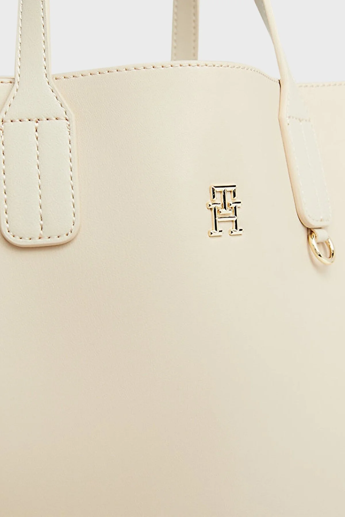 Tommy Hilfiger Logolu Çıkarılabilir Uzatma Askılı Bayan Çanta AW0AW15692 AES BEJ - 5