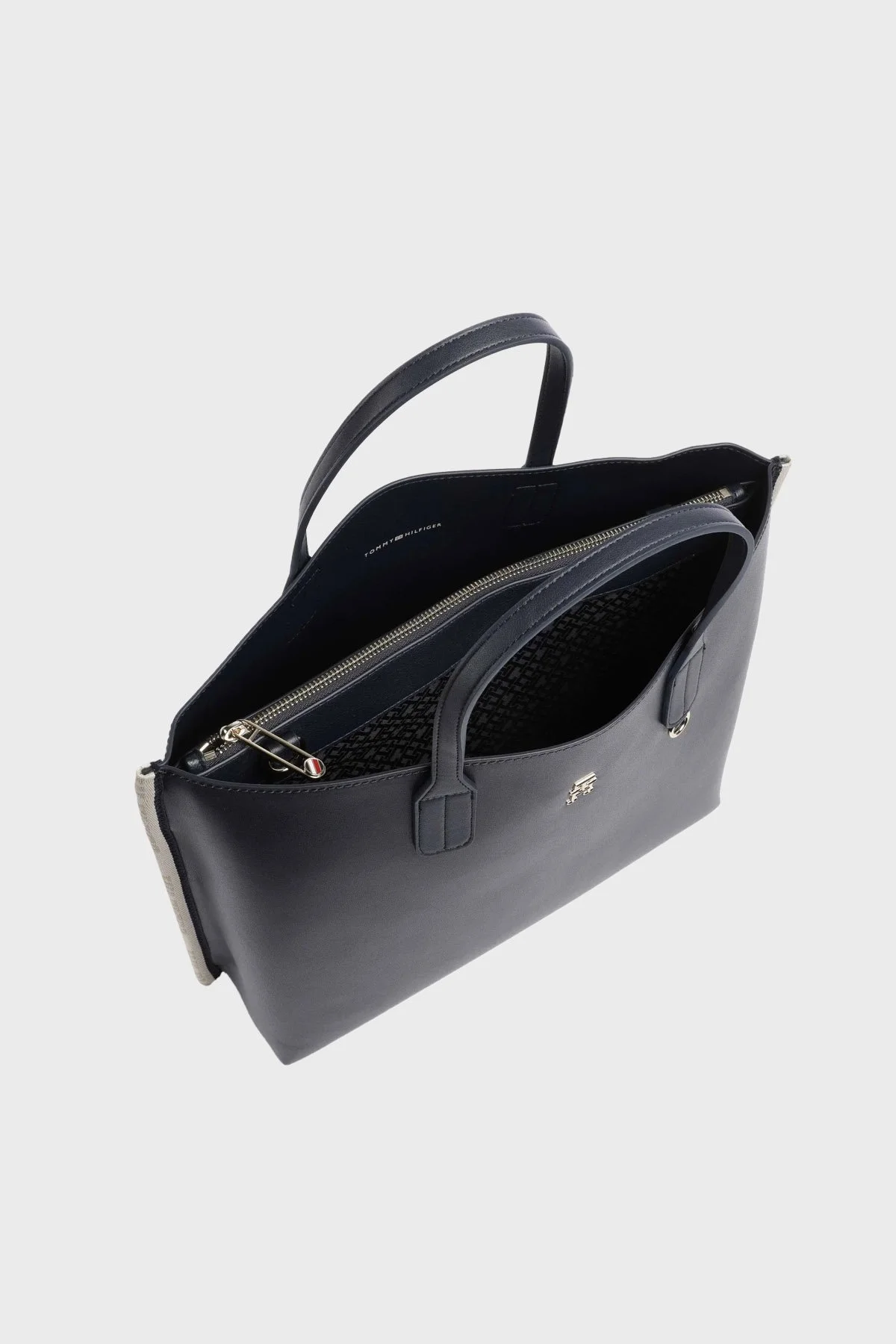 Tommy Hilfiger Logolu Çıkarılabilir Uzatma Askılı Bayan Çanta AW0AW15692 DW6 LACİVERT - 5