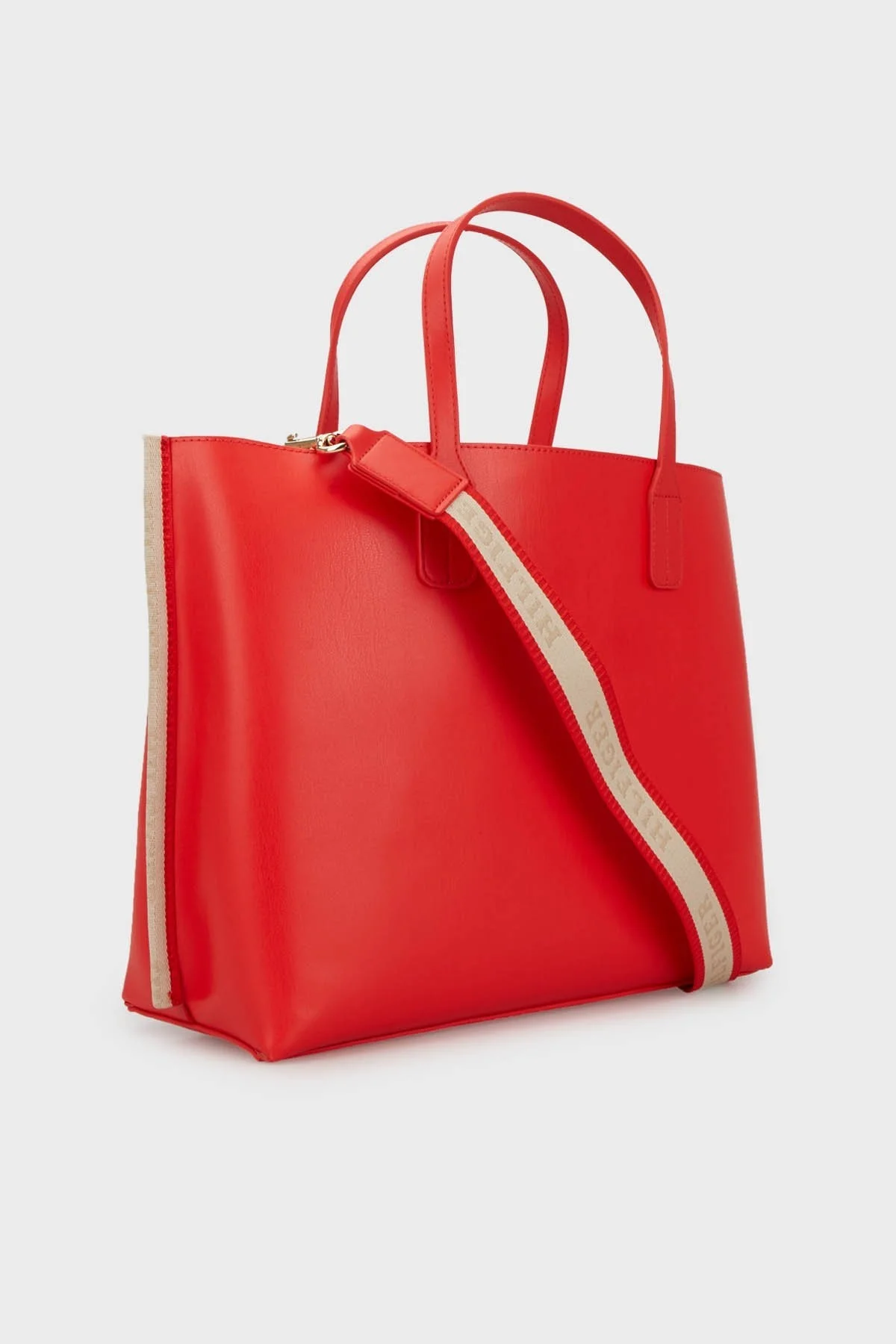 Tommy Hilfiger Logolu Çıkarılabilir Uzatma Askılı Bayan Çanta AW0AW15692 XND KIRMIZI - 2