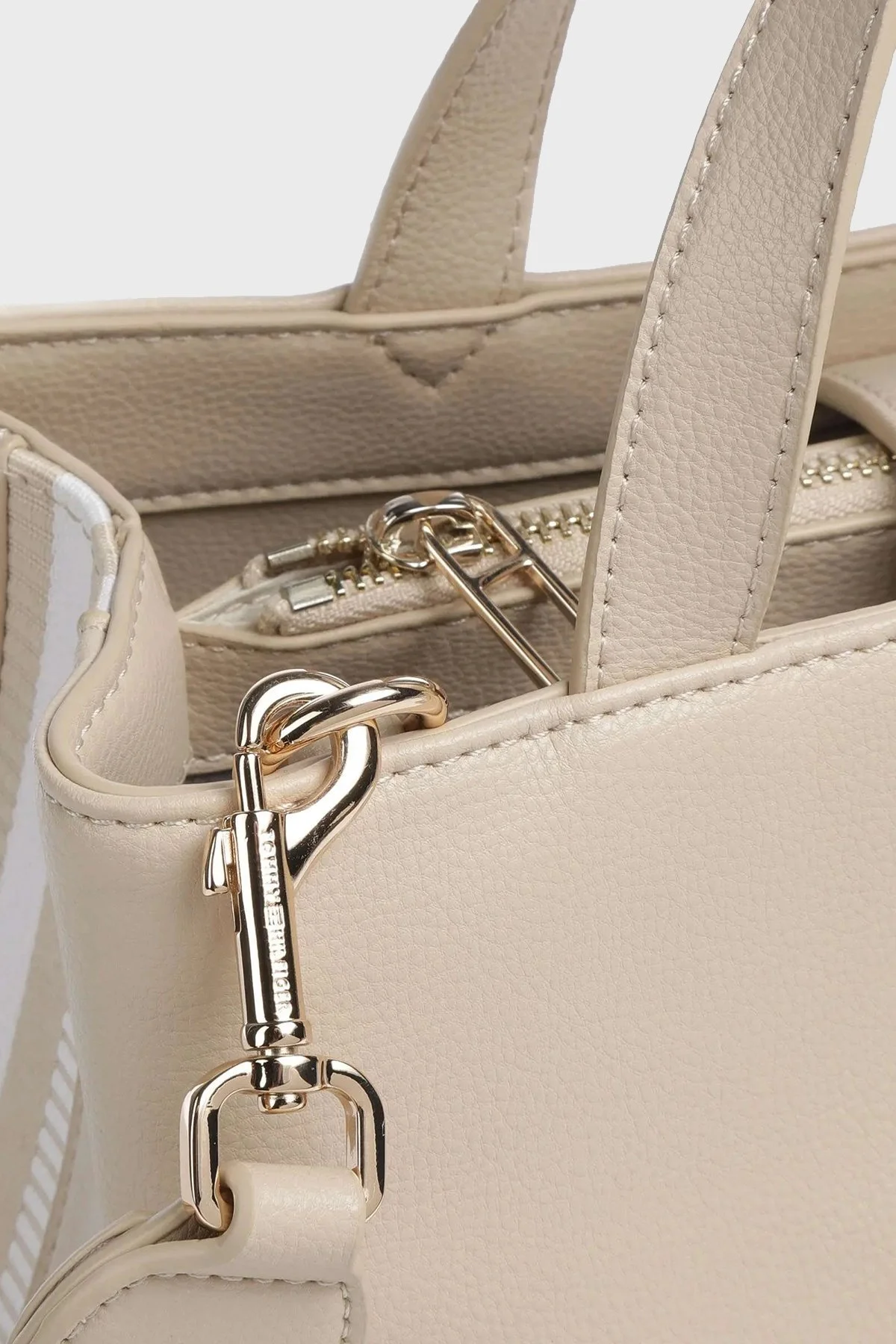 Tommy Hilfiger Logolu Çıkarılabilir Uzatma Askılı Bayan Çanta AW0AW15721 AES BEJ - 3