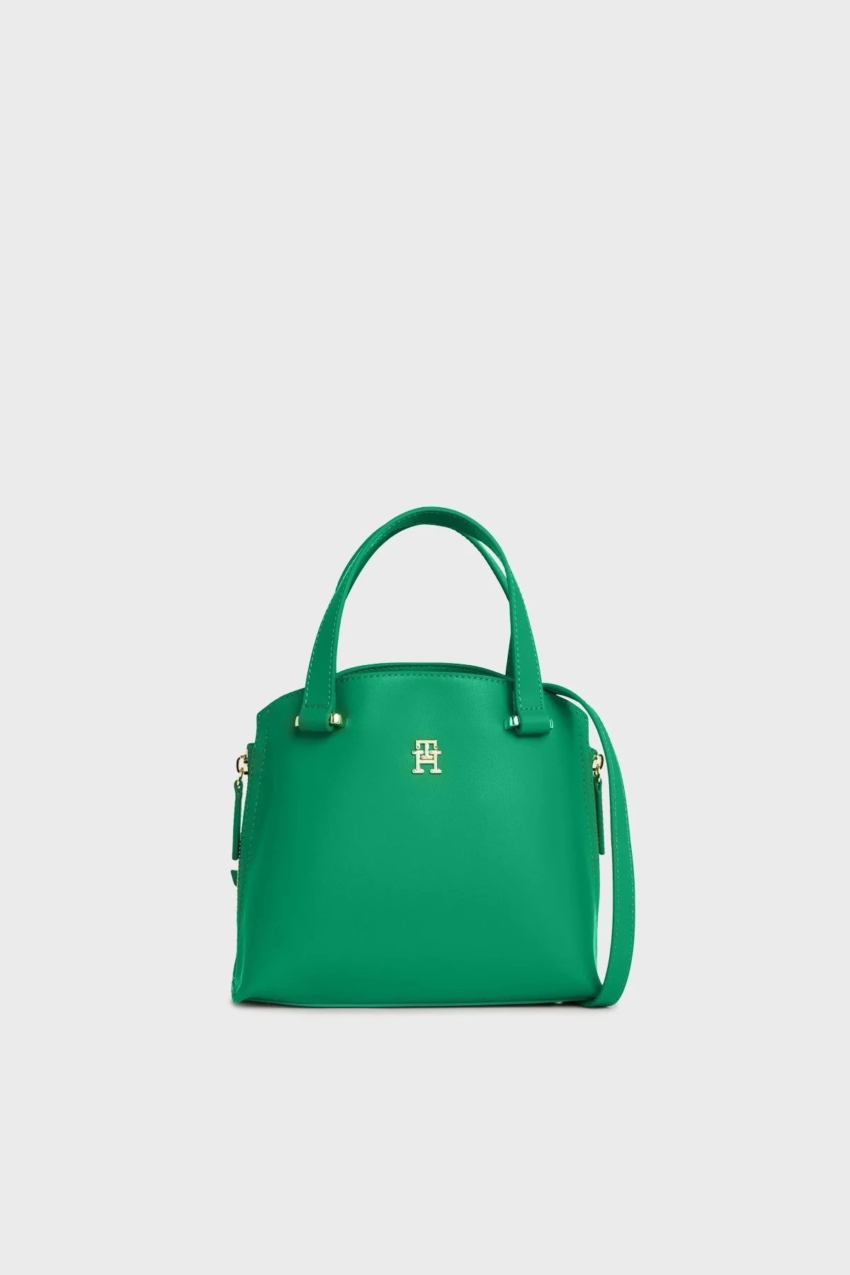 Tommy Hilfiger Logolu Çıkarılabilir Uzatma Askılı Bayan Çanta AW0AW15968 L4B YEŞİL - 1