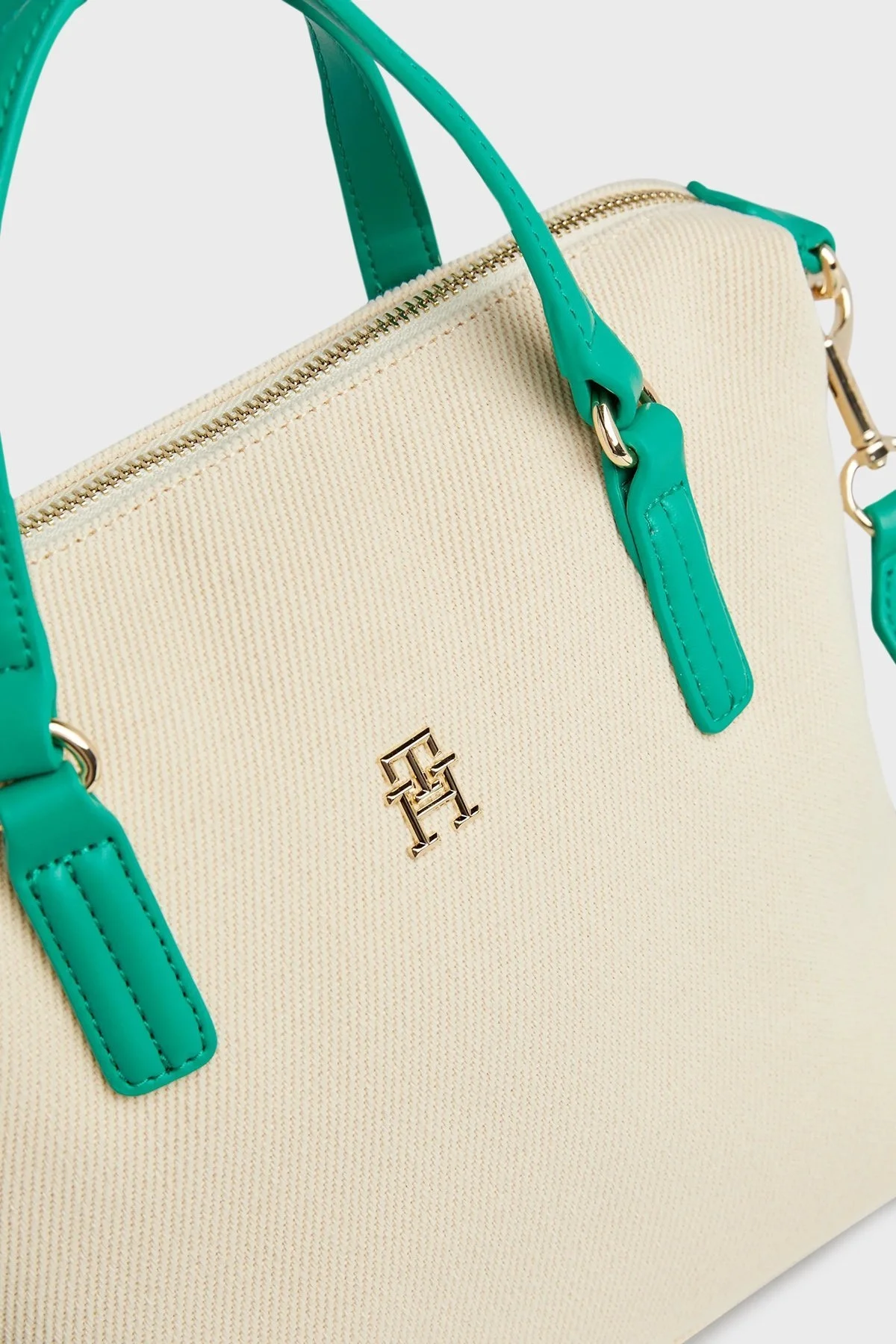 Tommy Hilfiger Logolu Çıkarılabilir Uzatma Askılı Bayan Çanta AW0AW16416 0GD BEJ - 4