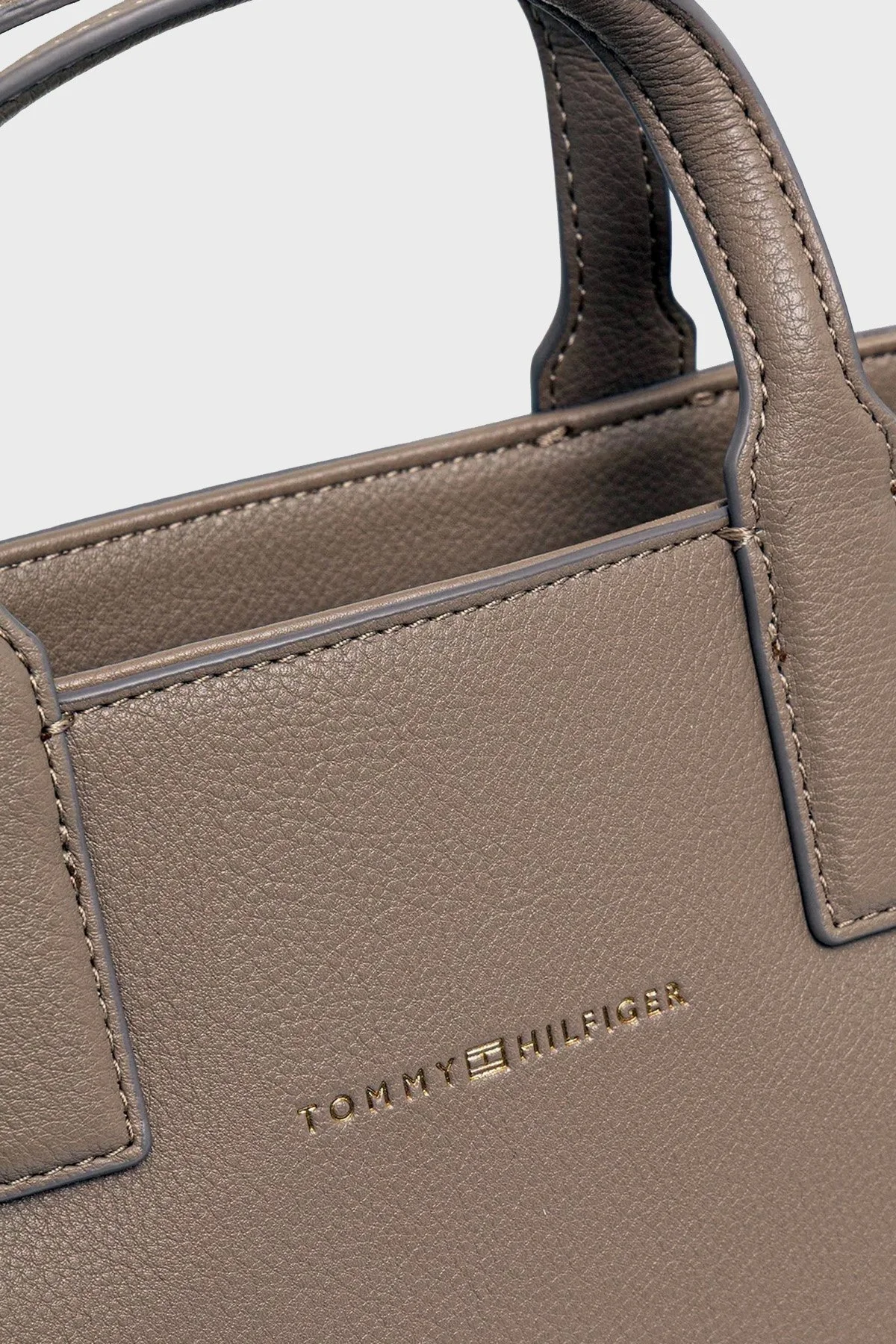 Tommy Hilfiger Logolu Çıkarılabilir ve Ayarlanabilir Askılı Büyük Bayan Çanta AW0AW17448 AFE BEJ - 6