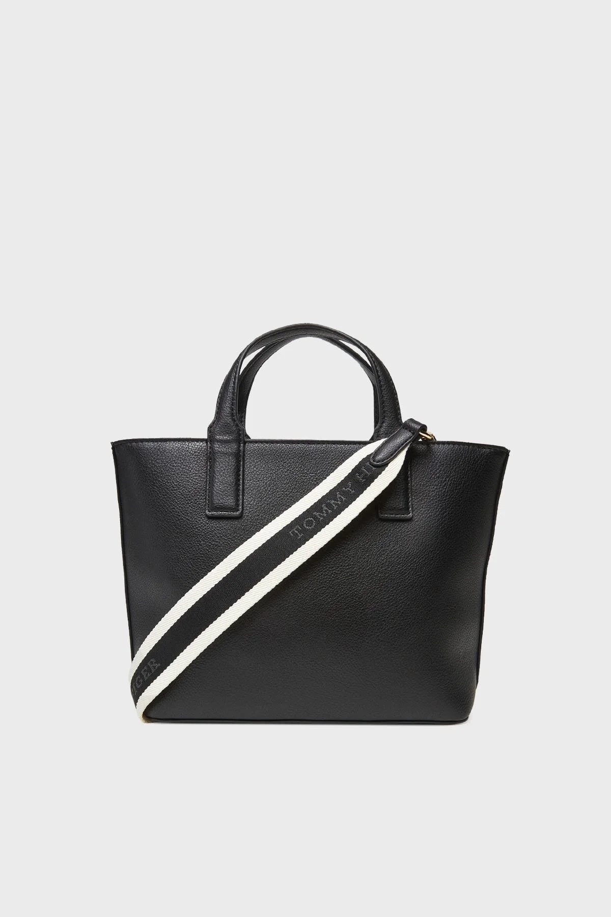 Tommy Hilfiger Logolu Çıkarılabilir ve Ayarlanabilir Askılı Büyük Bayan Çanta AW0AW17448 BDS SİYAH - 3