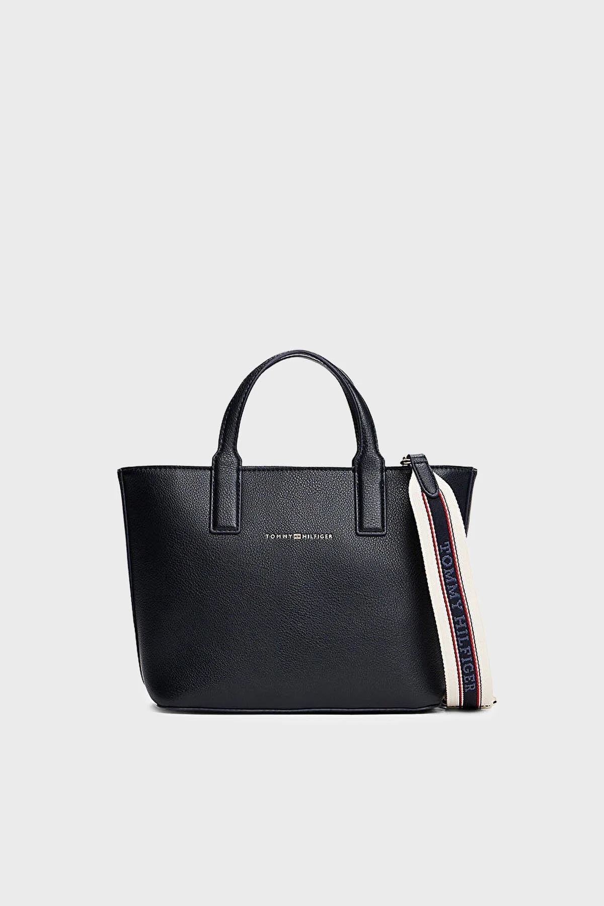 Tommy Hilfiger Logolu Çıkarılabilir ve Ayarlanabilir Askılı Büyük Bayan Çanta AW0AW17448 DW6 LACİVERT - 1