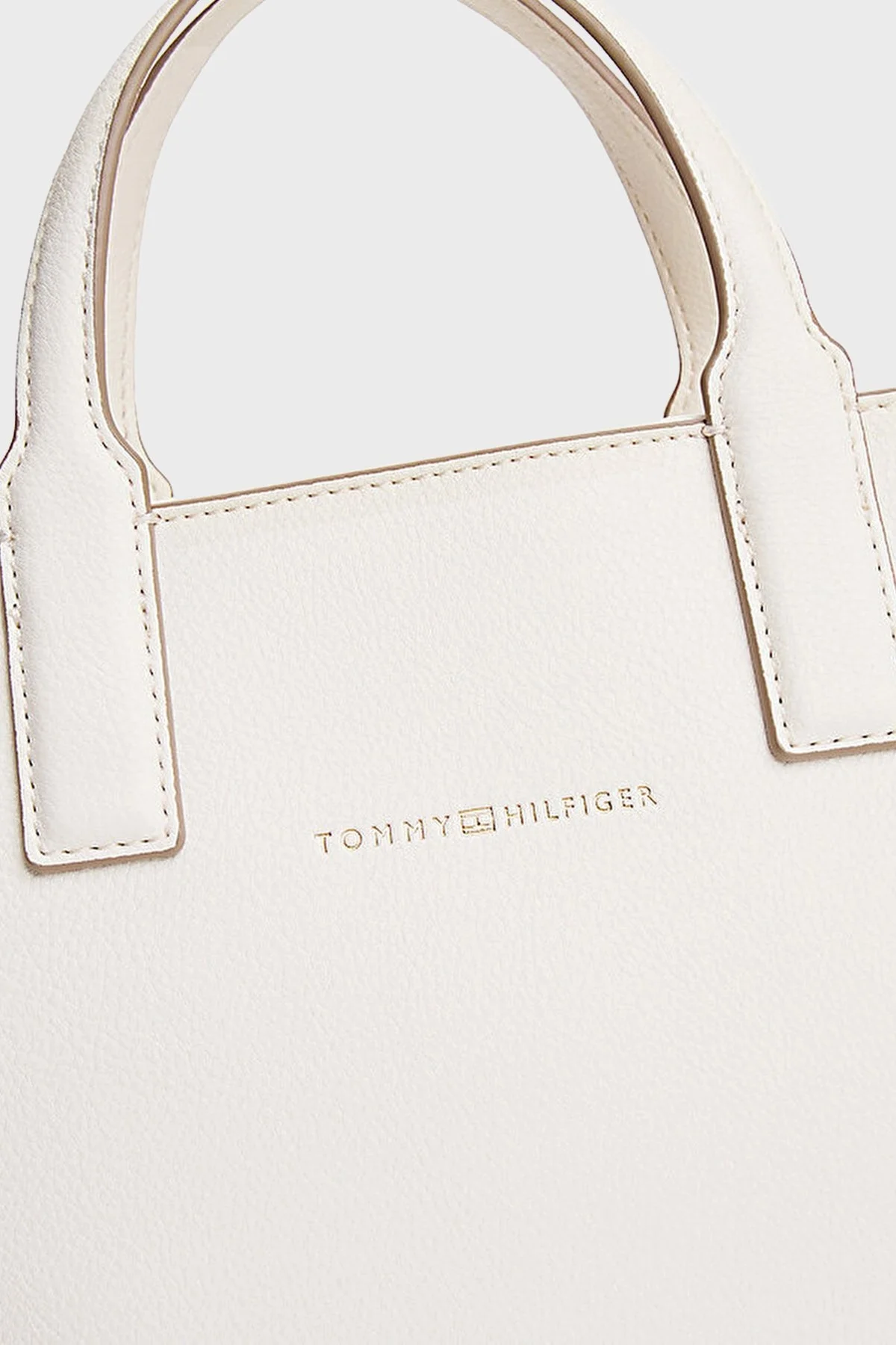 Tommy Hilfiger Logolu Çıkarılabilir ve Ayarlanabilir Askılı Büyük Bayan Çanta AW0AW17448 Z00 AÇIK BEJ - 5