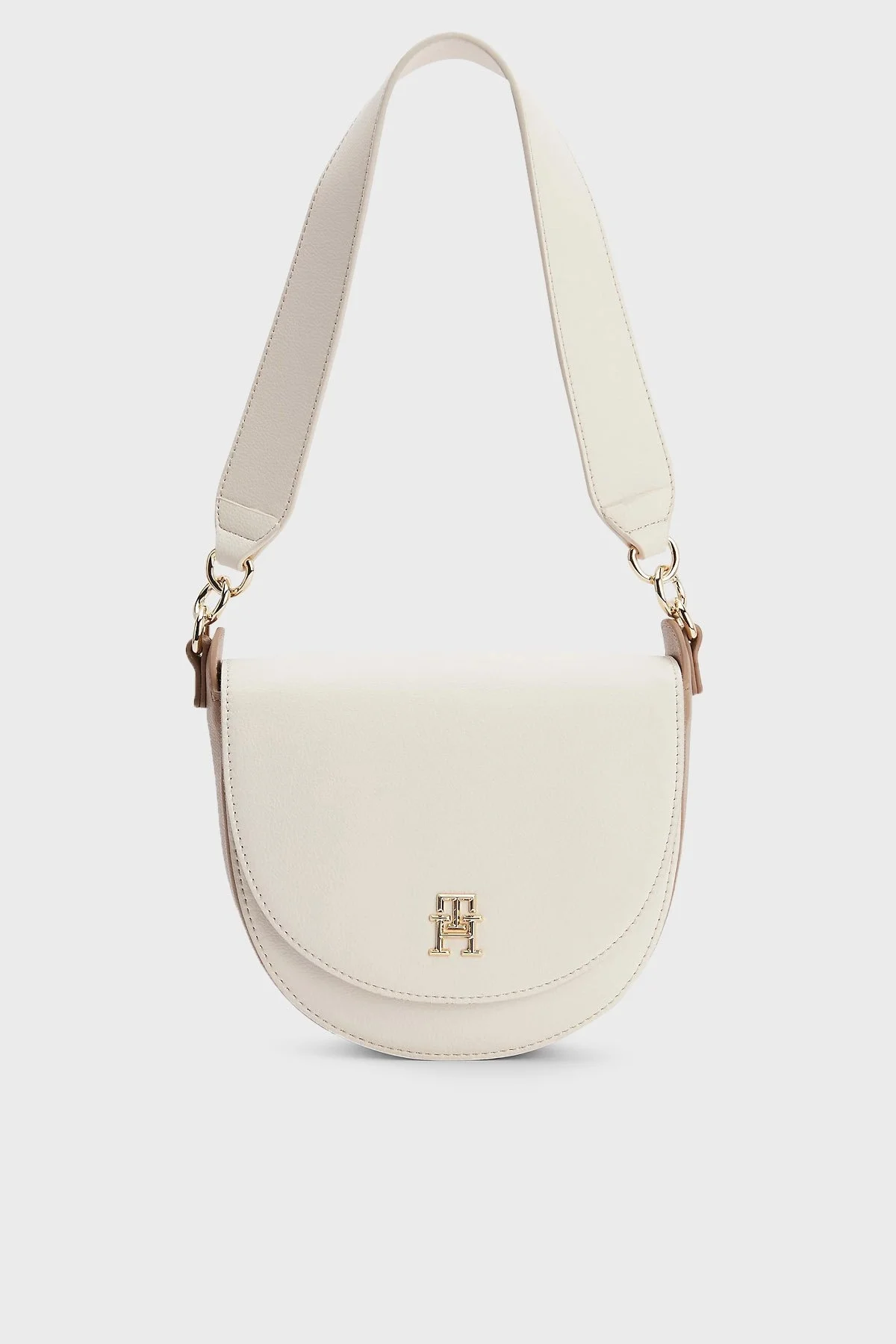 Tommy Hilfiger Logolu Çıkarılabilir ve Ayarlanabilir Uzatma Askılı Bayan Çanta AW0AW14369 0F4 BEJ - 1