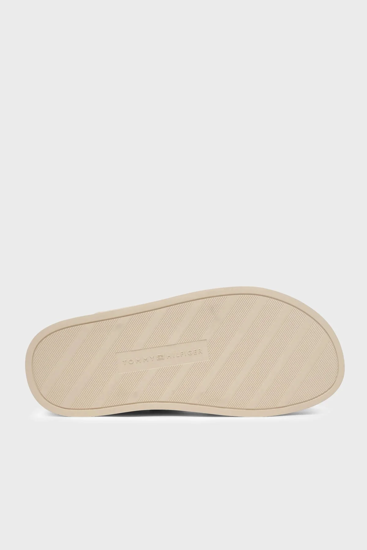 Tommy Hilfiger Logolu Cırt Cırtlı Kadın Sandalet FW0FW09119 ACI BEJ - 5