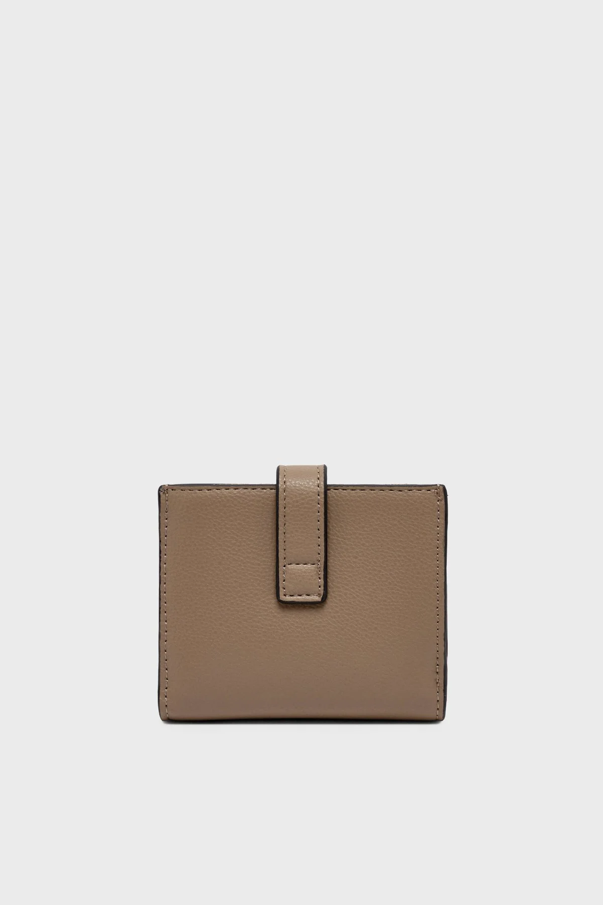 Tommy Hilfiger Logolu Çıtçıtlı ve Fermuarlı Kadın Cüzdan AW0AW18934 R06 Açık kahve - 2