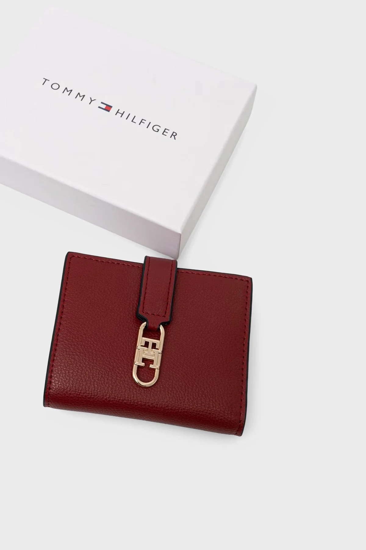 Tommy Hilfiger Logolu Çıtçıtlı Ve Fermuarlı Kadın Cüzdan AW0AW18934 XLI Kırmızı - 5