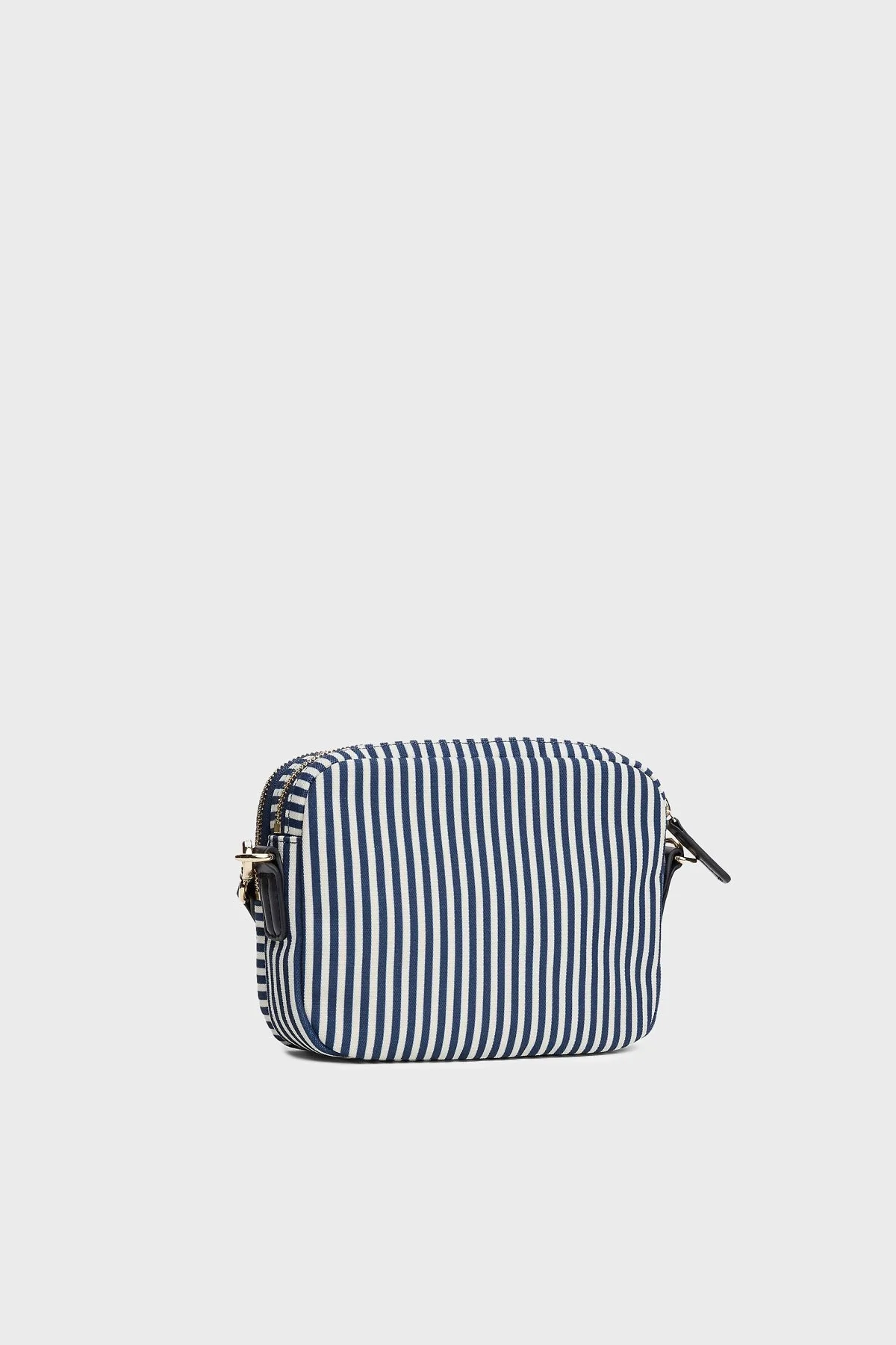 Tommy Hilfiger Logolu Çizgili Ayarlanabilir Askılı Bayan Çanta AW0AW17231 0GY BEYAZ-LACİVERT - 3