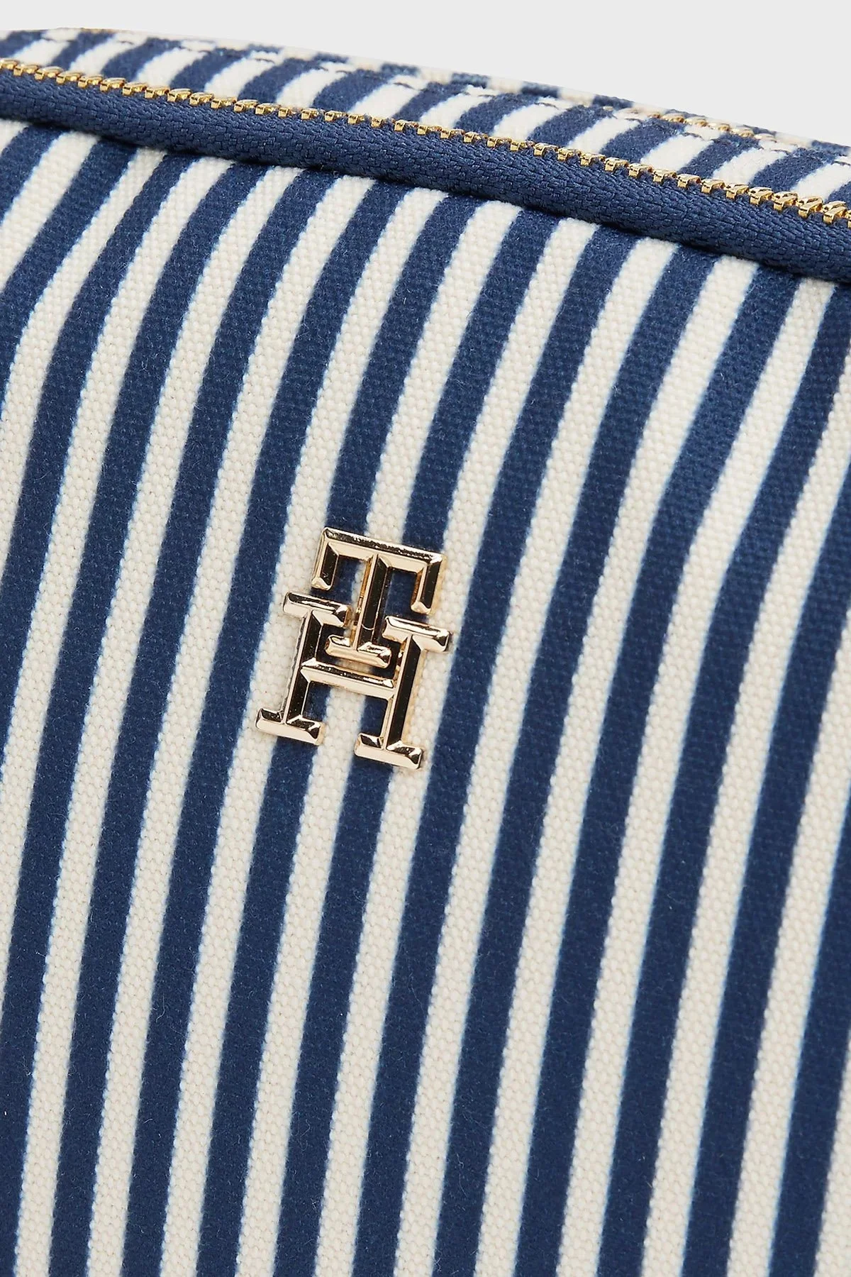 Tommy Hilfiger Logolu Çizgili Ayarlanabilir Askılı Bayan Çanta AW0AW17231 0GY BEYAZ-LACİVERT - 4