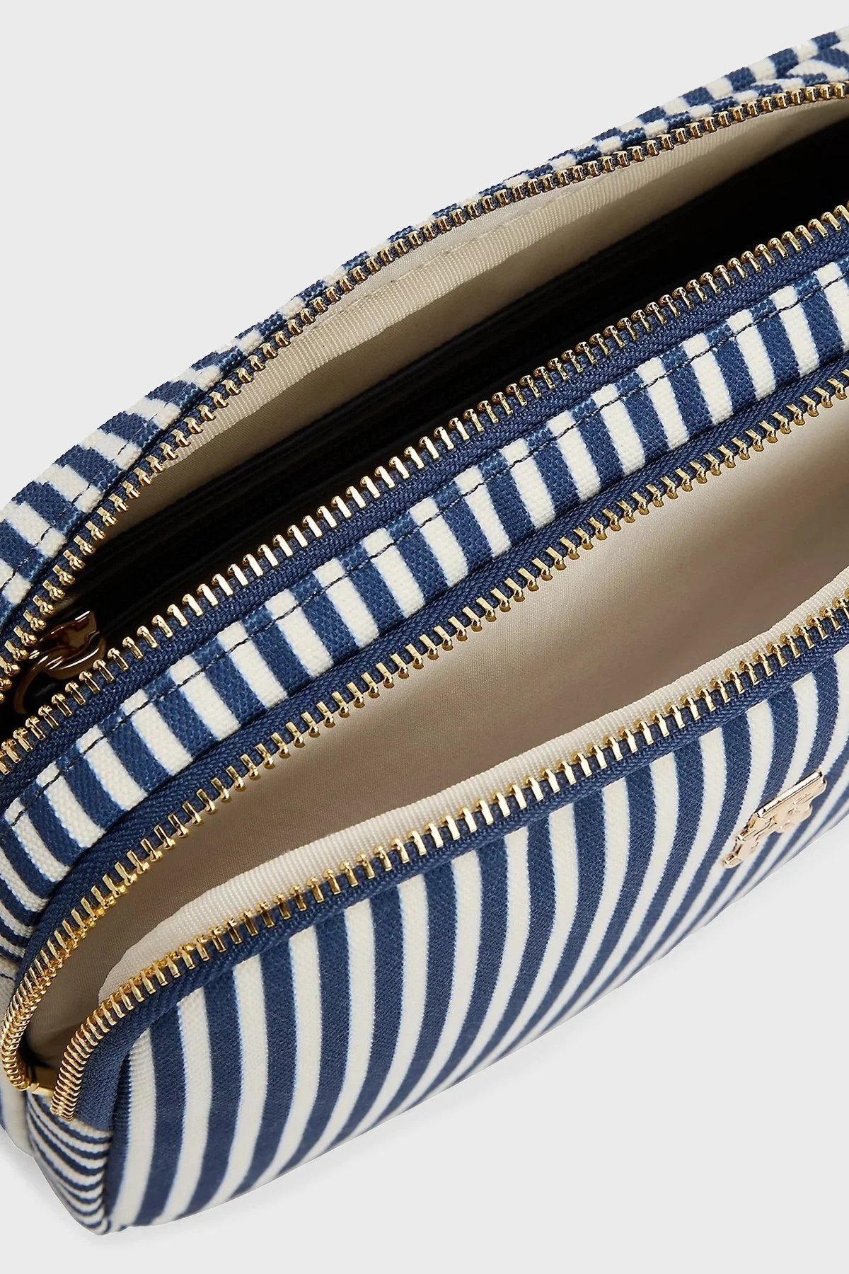 Tommy Hilfiger Logolu Çizgili Ayarlanabilir Askılı Bayan Çanta AW0AW17231 0GY BEYAZ-LACİVERT - 5