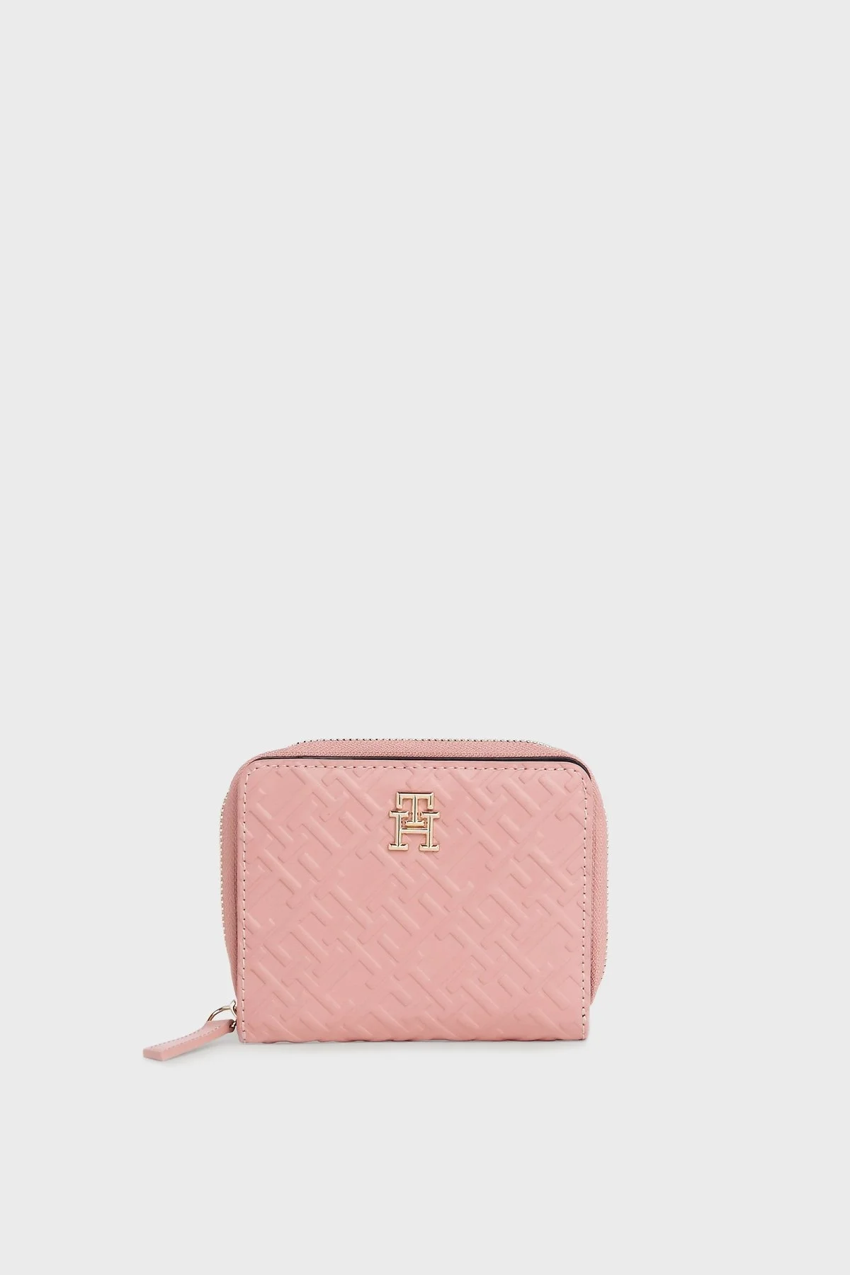 Tommy Hilfiger Logolu Çok Bölmeli Bayan Cüzdan AW0AW15755 TJ5 PEMBE - 1