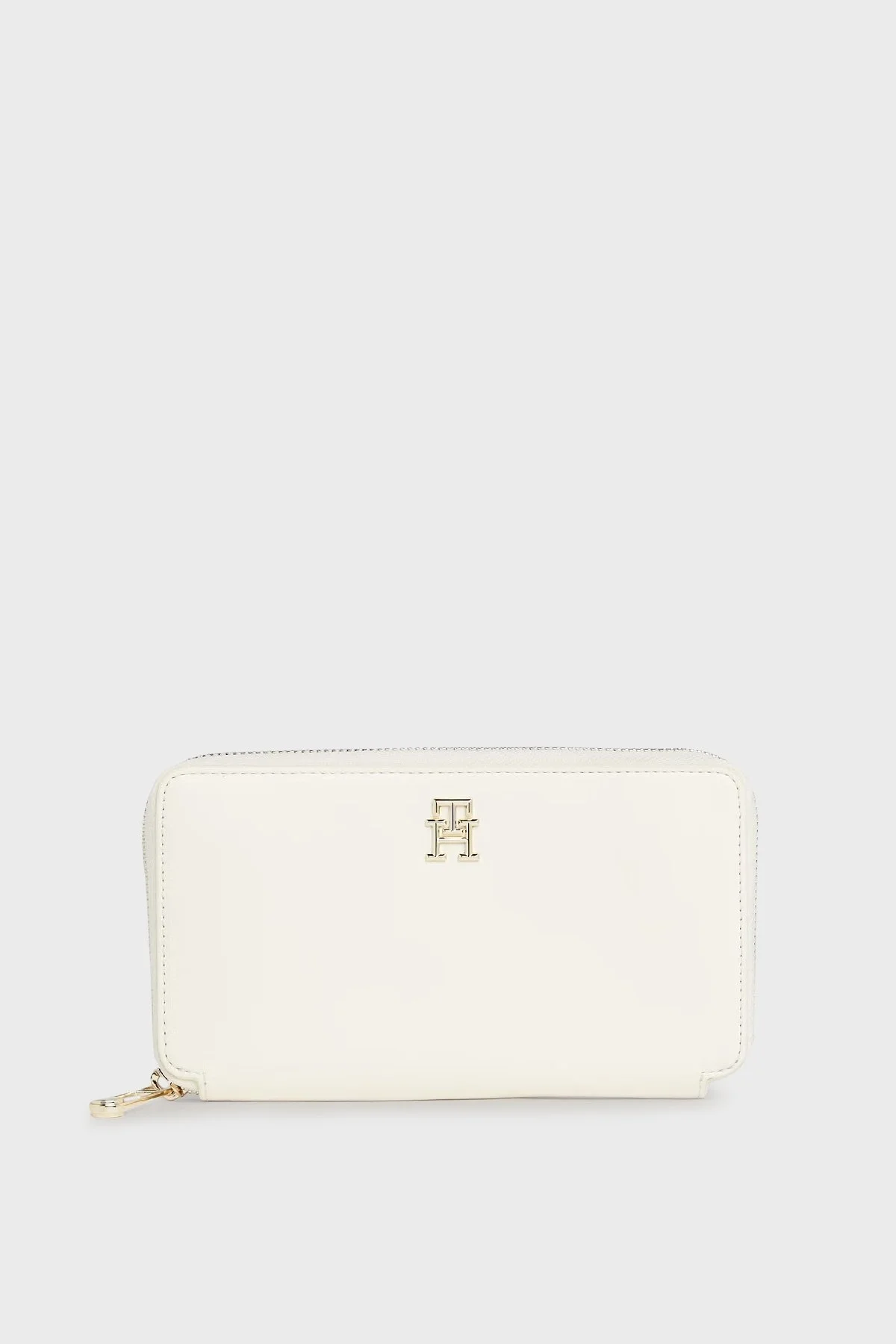 Tommy Hilfiger Logolu Çok Bölmeli Bayan Cüzdan AW0AW16009 AEF BEJ - 1