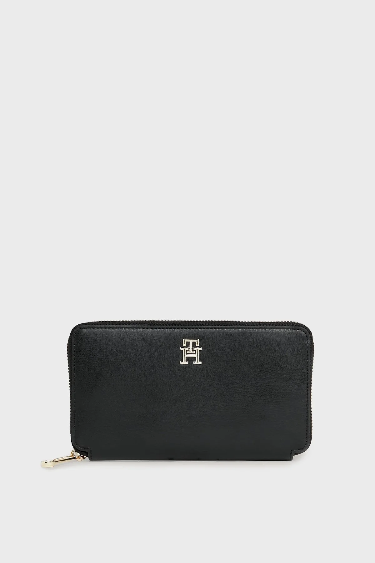 Tommy Hilfiger Logolu Çok Bölmeli Bayan Cüzdan AW0AW16009 BDS SİYAH - 1