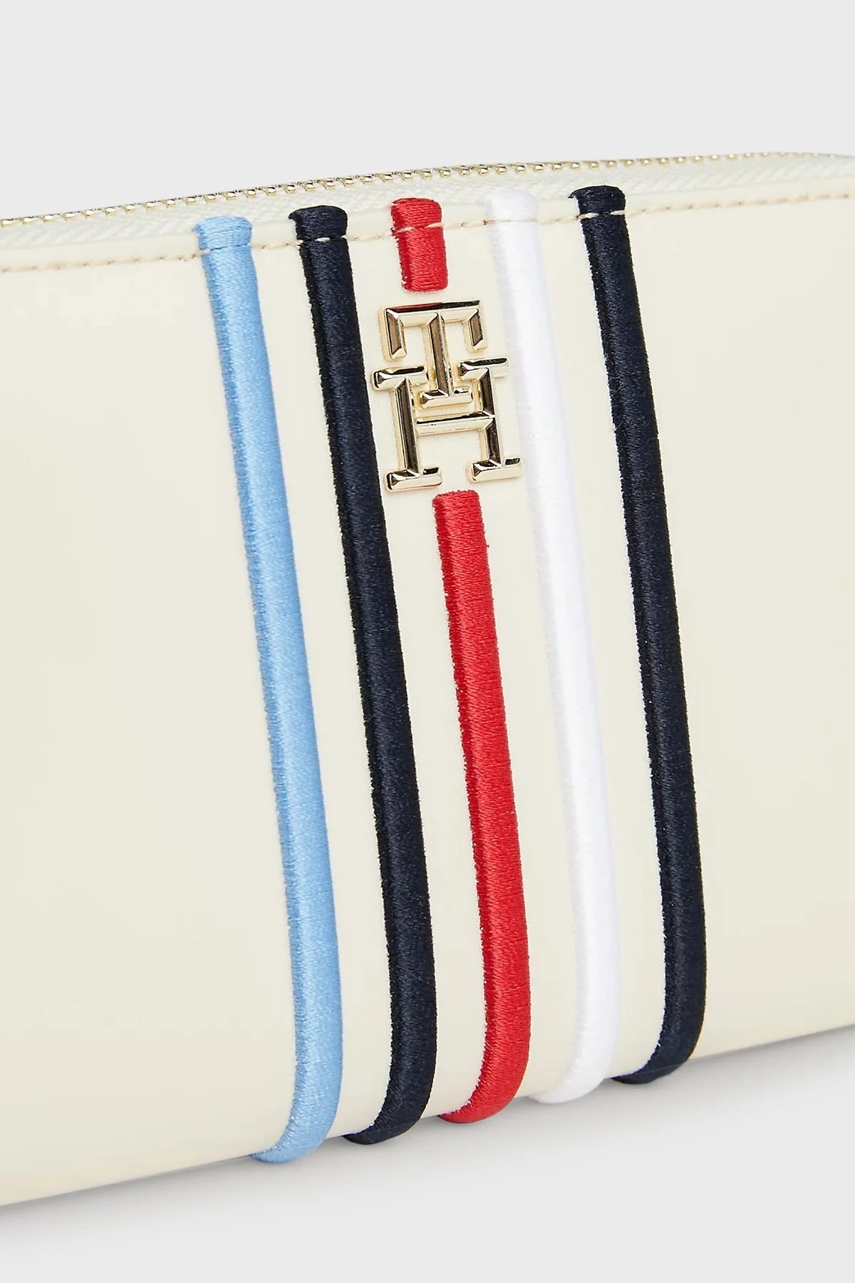 Tommy Hilfiger Logolu Çok Bölmeli Bayan Cüzdan AW0AW16018 AEF BEJ - 3
