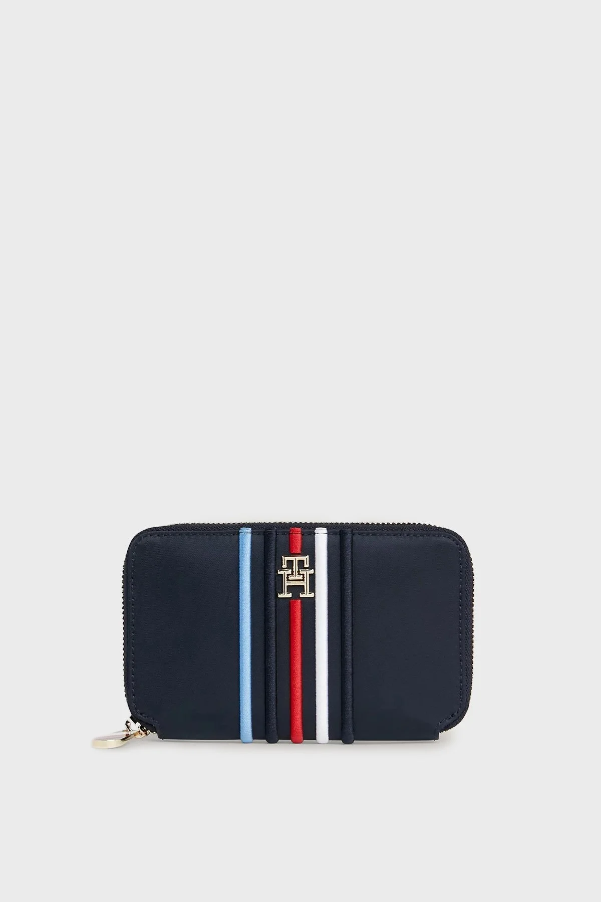 Tommy Hilfiger Logolu Çok Bölmeli Bayan Cüzdan AW0AW16018 DW6 LACİVERT - 1