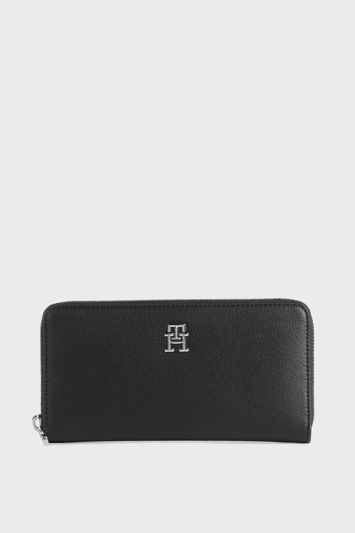Tommy Hilfiger Logolu Çok Bölmeli Bayan Cüzdan AW0AW16093 BDS SİYAH - 1