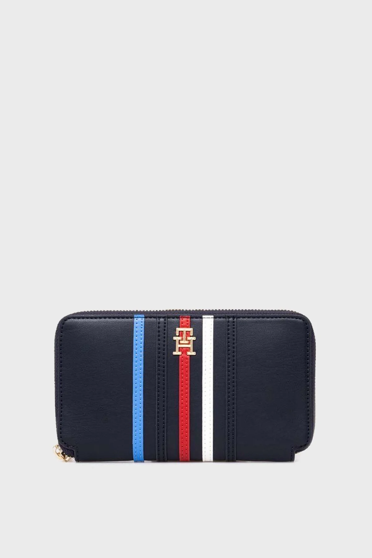 Tommy Hilfiger Logolu Çok Bölmeli Bayan Cüzdan AW0AW16165 DW6 LACİVERT - 1