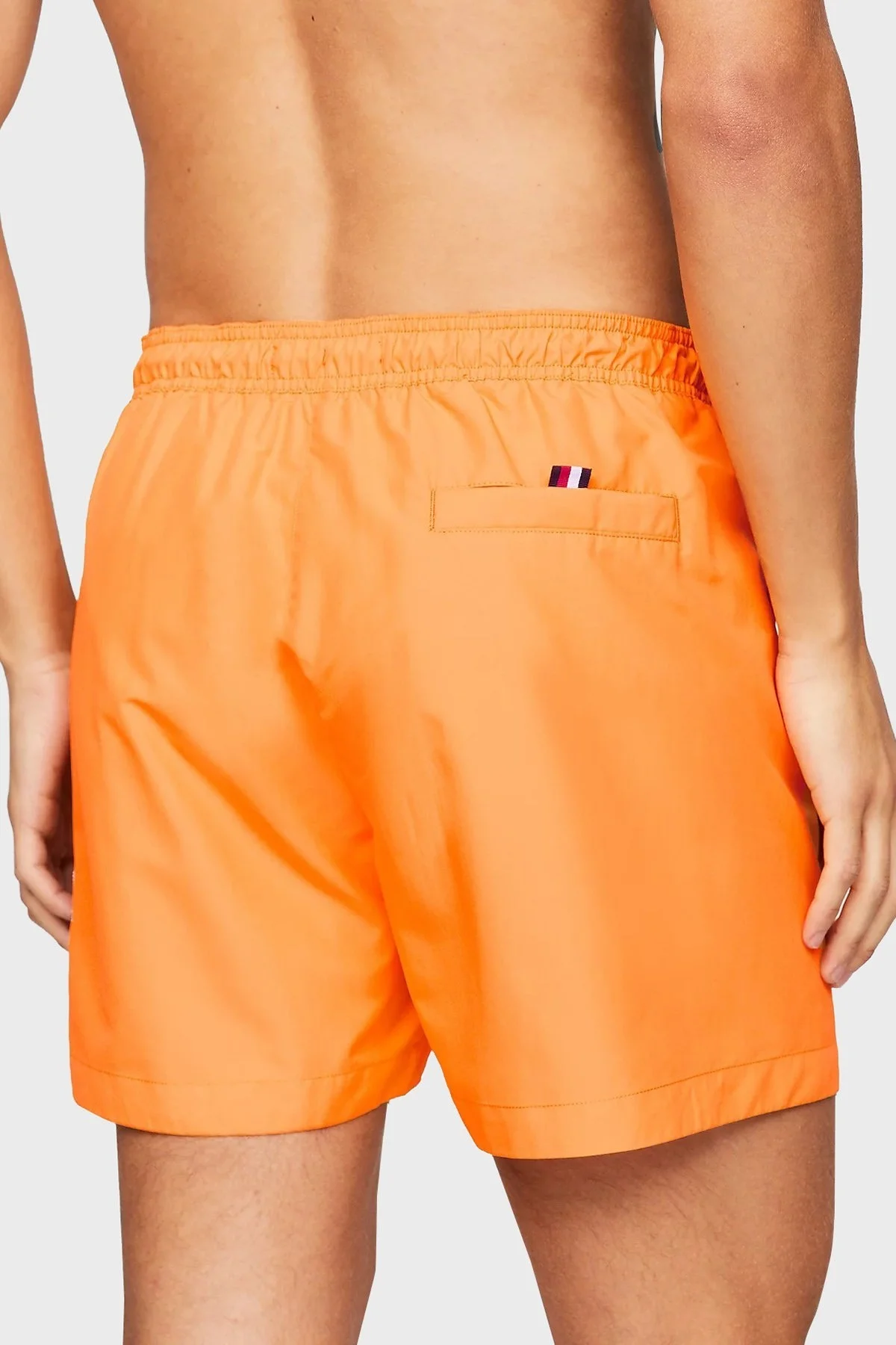 Tommy Hilfiger Logolu Deniz Şortu Belden Bağlamalı Cepli Erkek Mayo Short UM0UM03286 SGQ ORANGE - 2