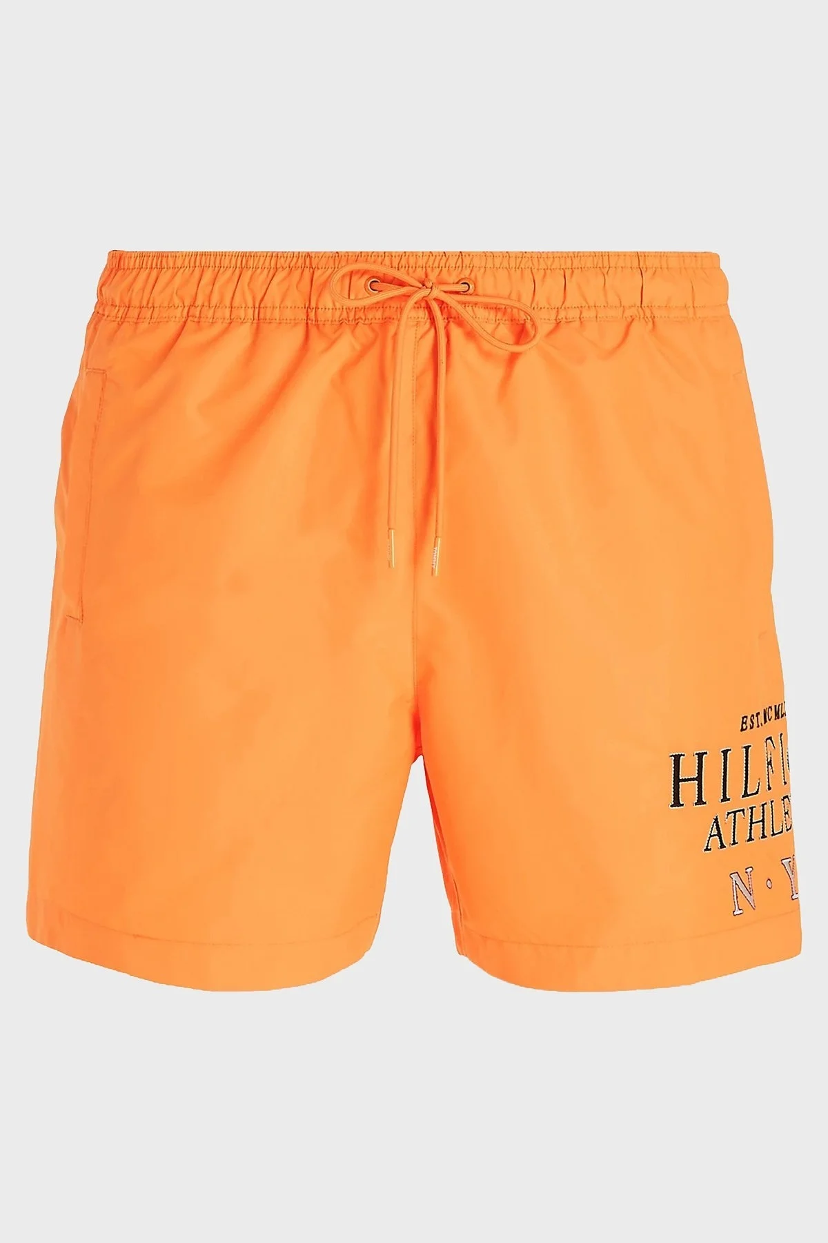 Tommy Hilfiger Logolu Deniz Şortu Belden Bağlamalı Cepli Erkek Mayo Short UM0UM03286 SGQ ORANGE - 4