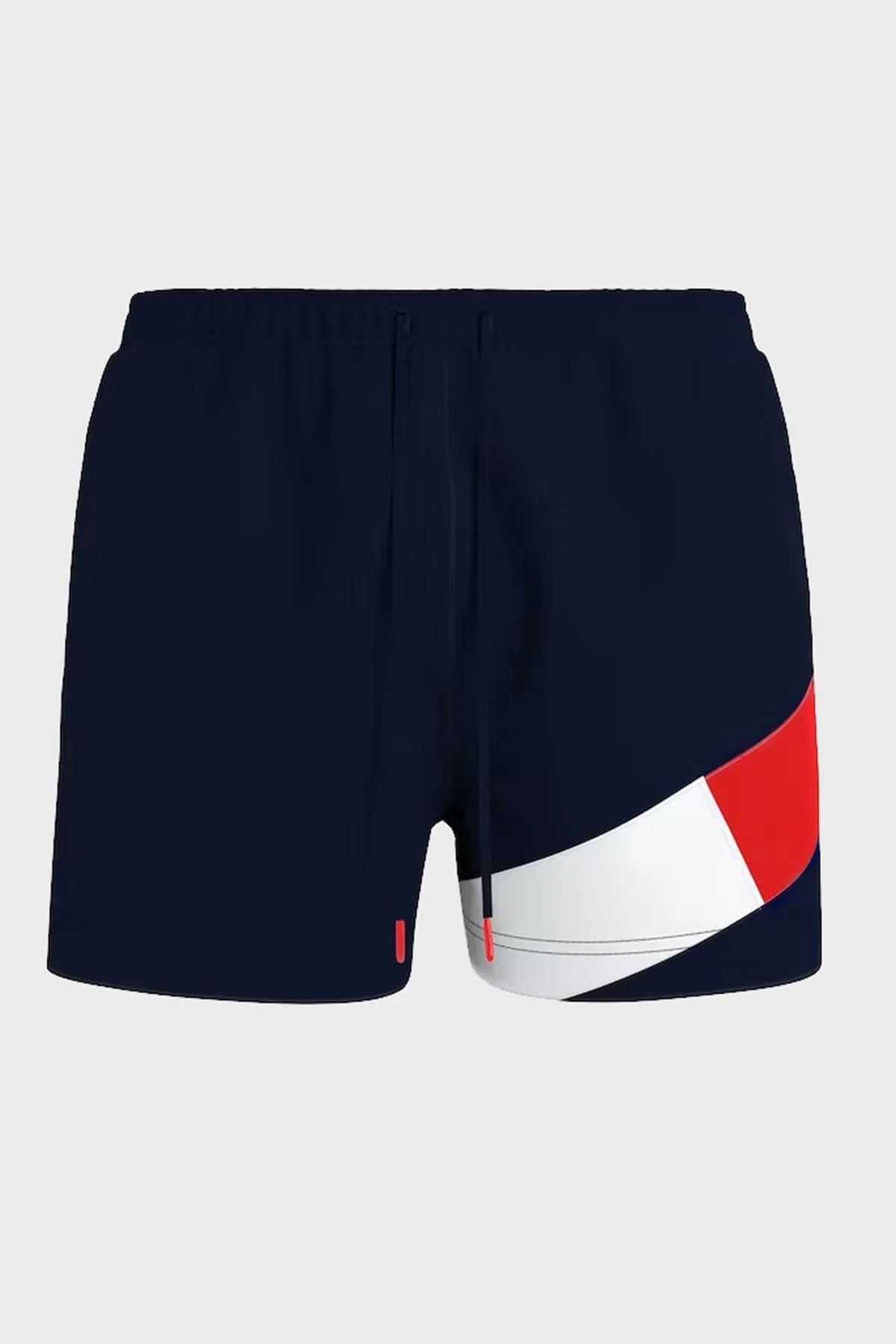 Tommy Hilfiger Logolu Deniz Şortu Belden Bağlamalı Cepli Slim Fit Erkek Mayo Short UM0UM02048 DW5 LACİVERT - 3