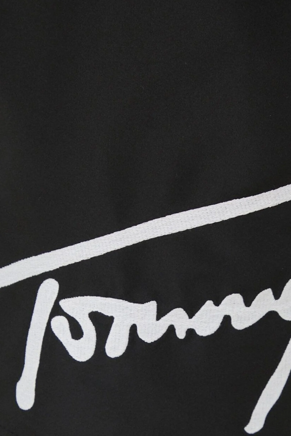 Tommy Hilfiger Logolu Deniz Şortu Belden Bağlamalı Slim Fit Erkek Mayo Short UM0UM02862 BDS SİYAH - 4