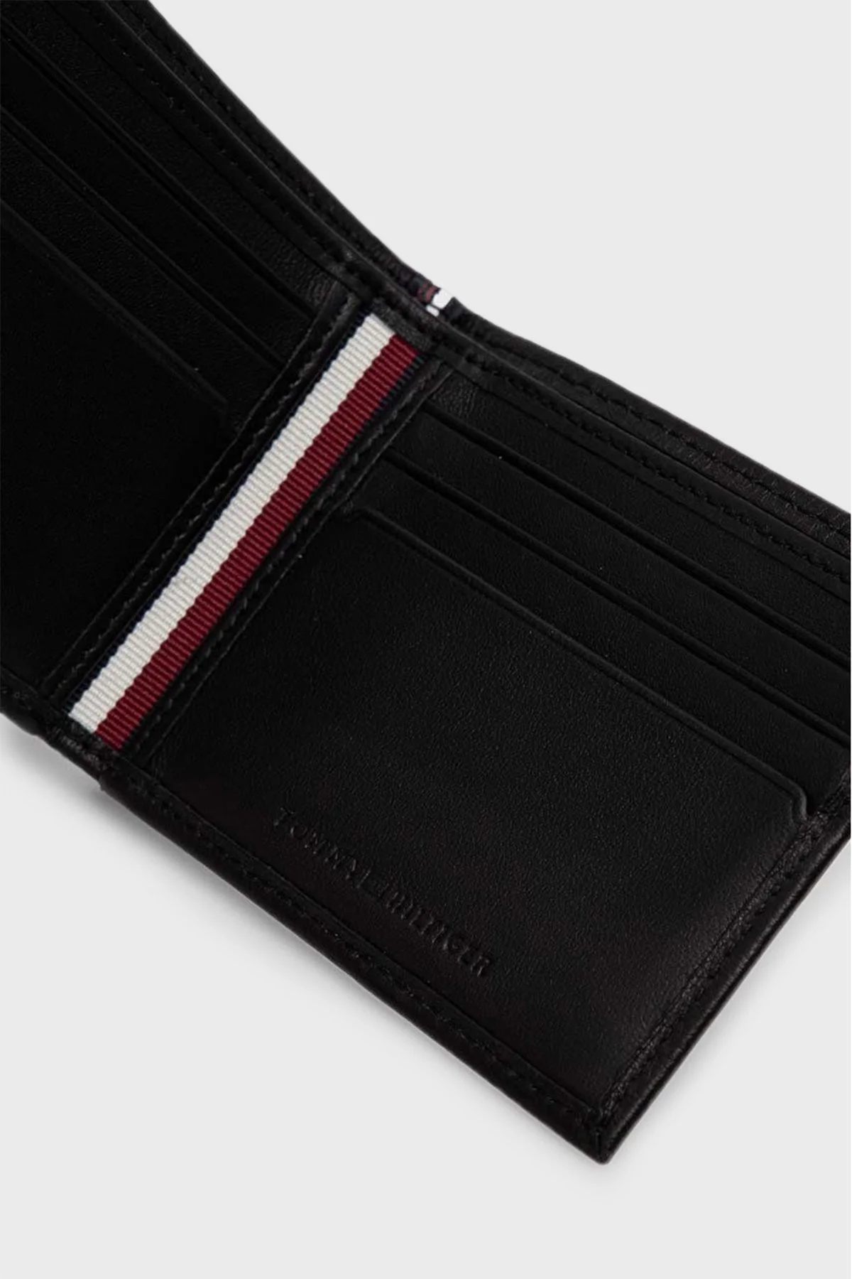Tommy Hilfiger Logolu Deri Erkek Cüzdan AM0AM12187 BDS SİYAH - 2