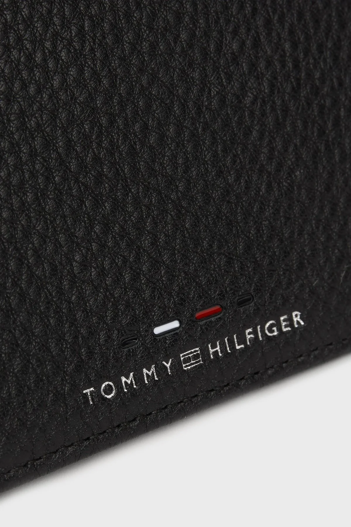 Tommy Hilfiger Logolu Deri Erkek Cüzdan AM0AM12762 BDS SİYAH - 4