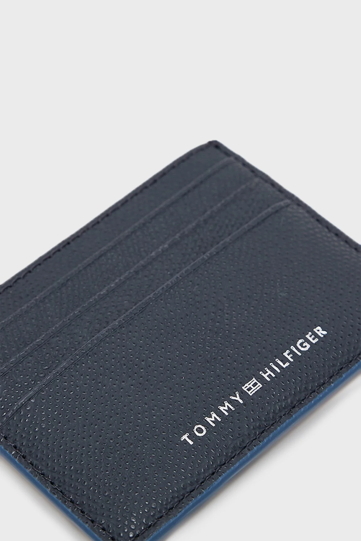 Tommy Hilfiger Logolu Deri Erkek Kartlık AM0AM11606 DW6 LACİVERT - 3