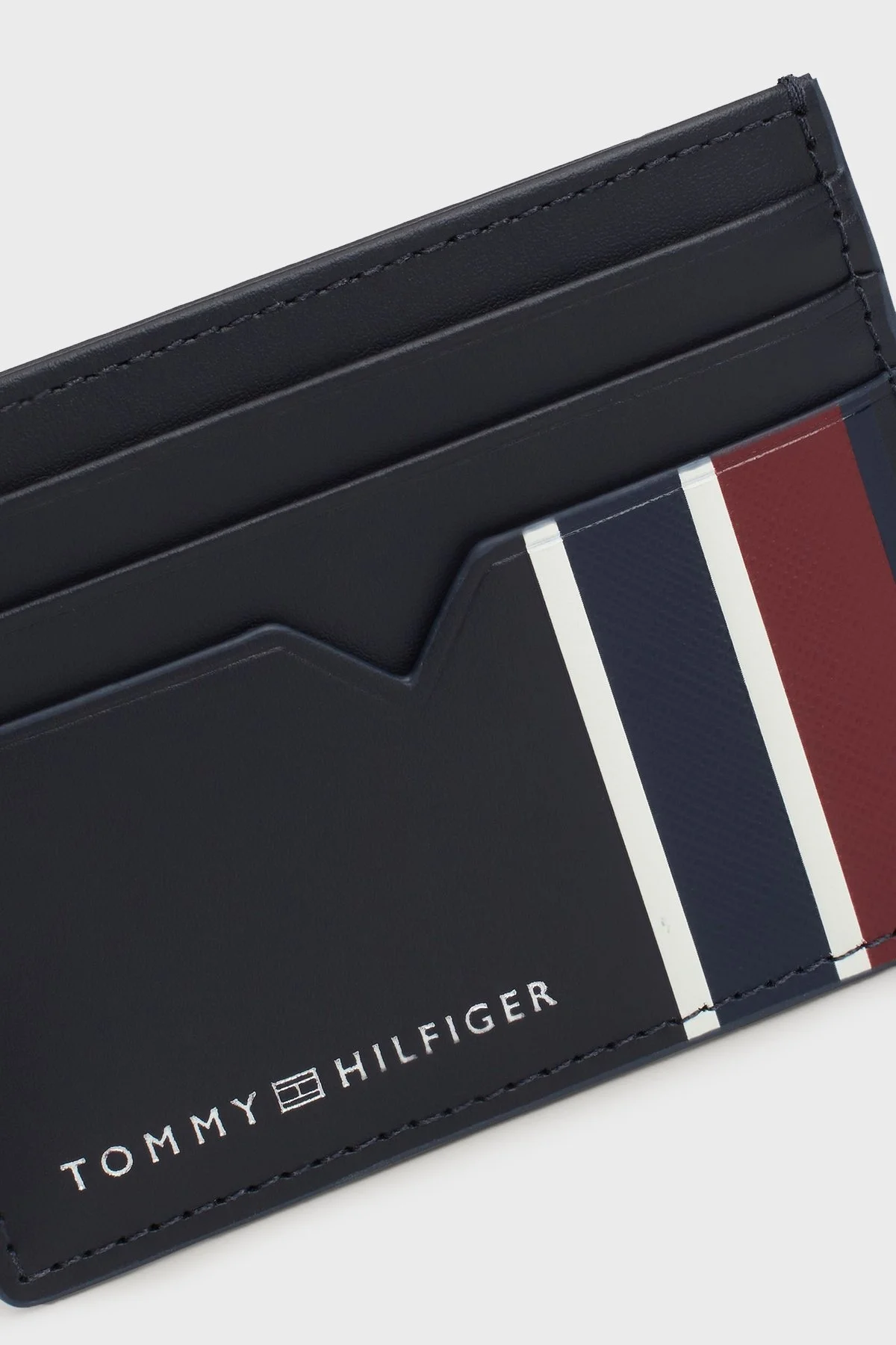 Tommy Hilfiger Logolu Deri Erkek Kartlık AM0AM12780 DW6 LACİVERT - 3