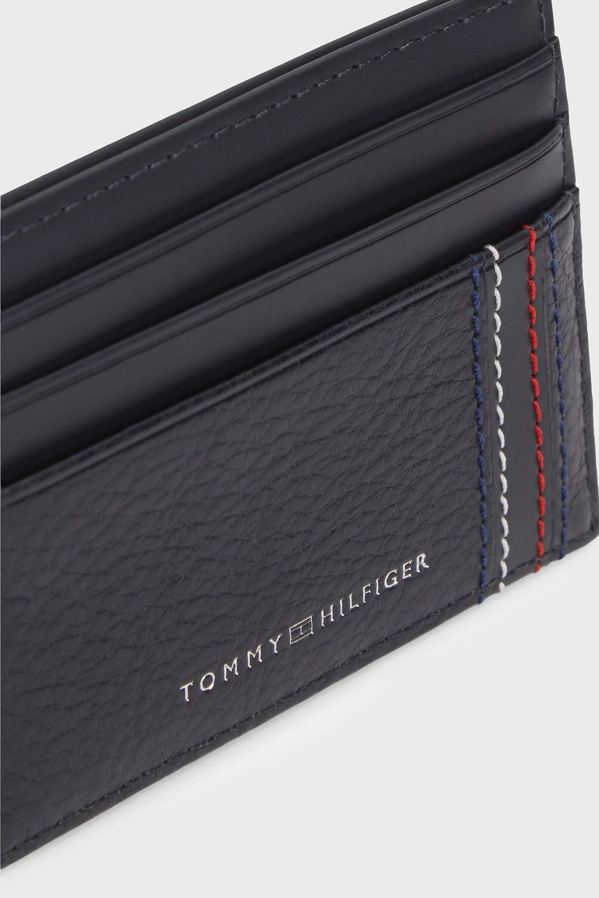 Tommy Hilfiger Logolu Deri Erkek Kartlık AM0AM14228 DW6 LACİVERT - 4
