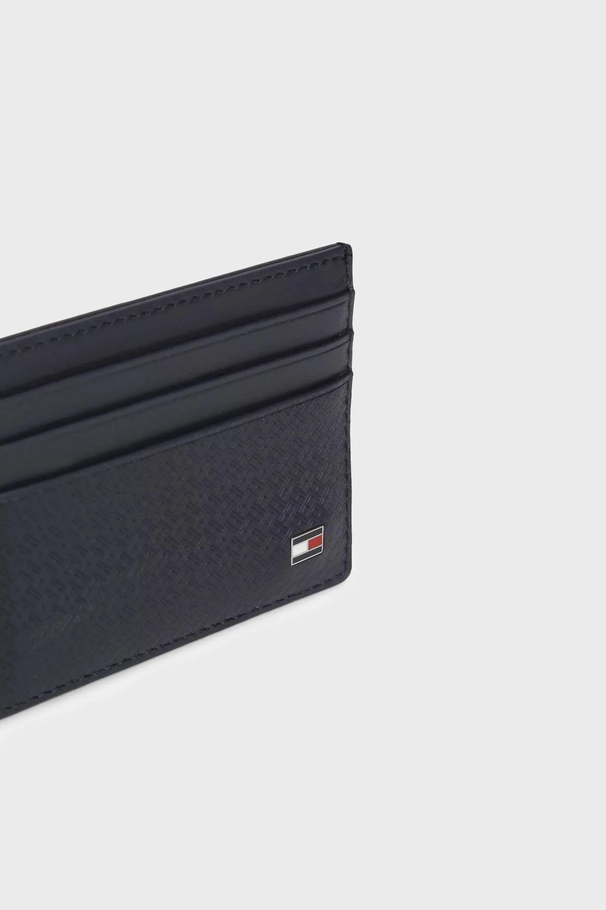 Tommy Hilfiger Logolu Deri Erkek Kartlık AM0AM14240 DW6 LACİVERT - 4