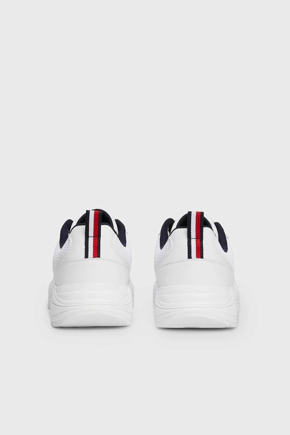 Tommy Hilfiger Logolu Deri Kalın Tabanlı Sneaker Bayan Ayakkabı FW0FW07818 0K5 BEYAZ - 5