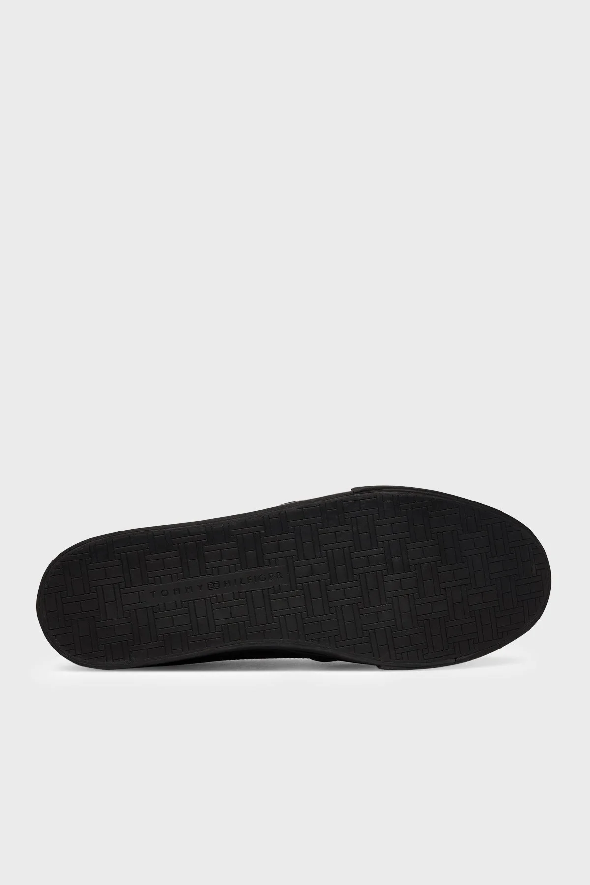 Tommy Hilfiger Logolu Deri Karışımlı Sneaker Erkek Ayakkabı FM0FM05814 BDS SİYAH - 5