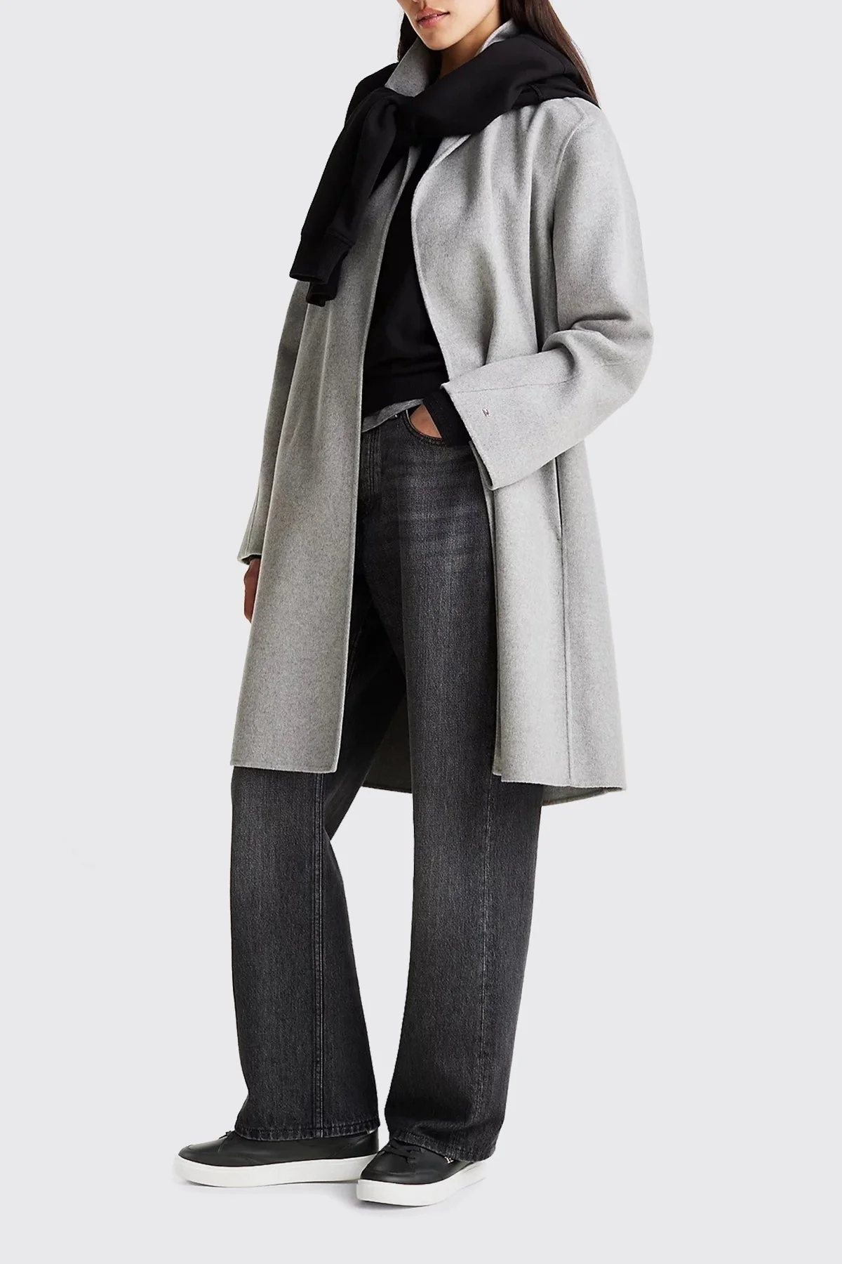 Tommy Hilfiger Logolu Deri Sneaker Bayan Ayakkabı FW0FW08322 BDS SİYAH - 2