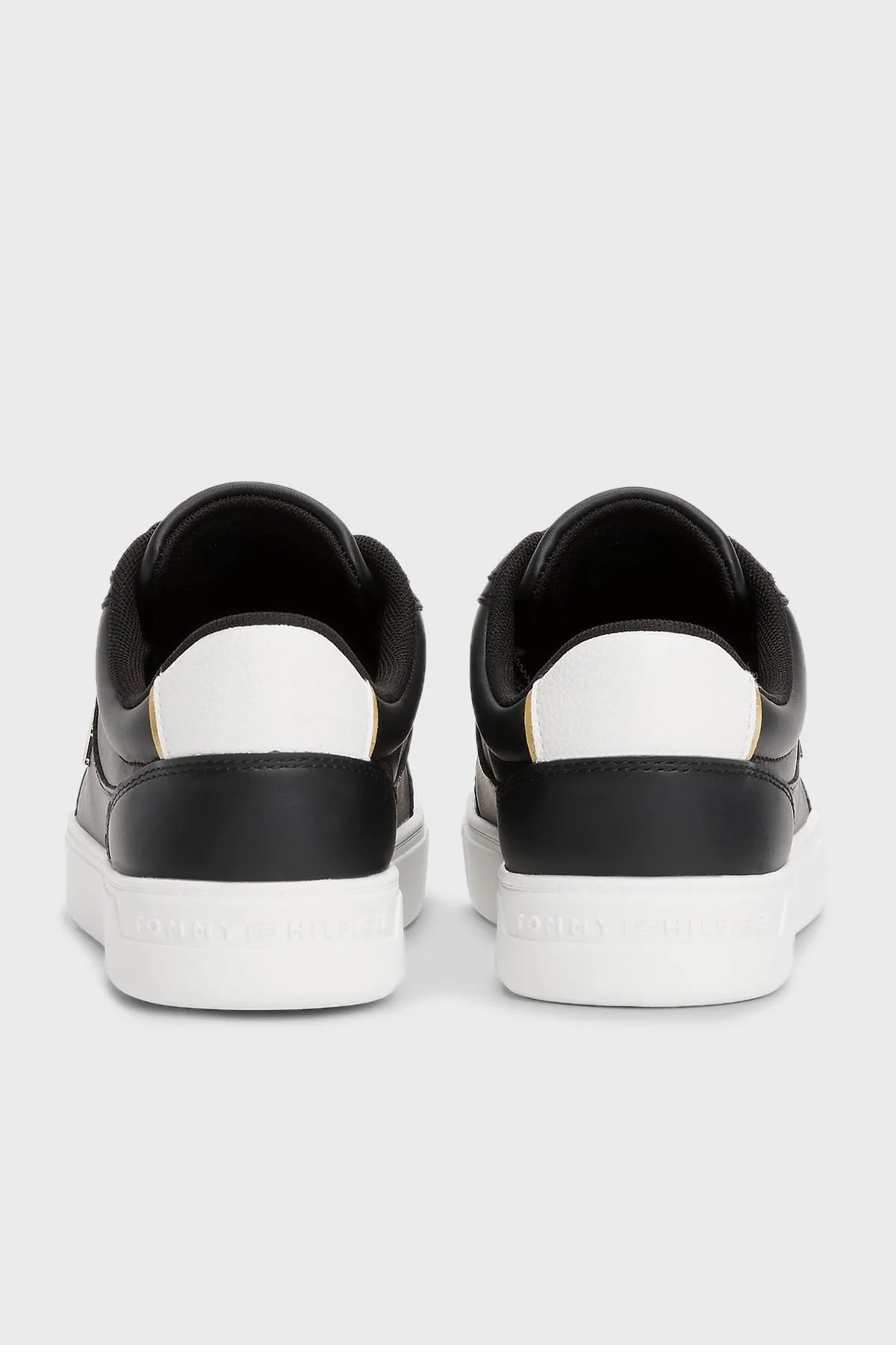 Tommy Hilfiger Logolu Deri Sneaker Bayan Ayakkabı FW0FW08322 BDS SİYAH - 6