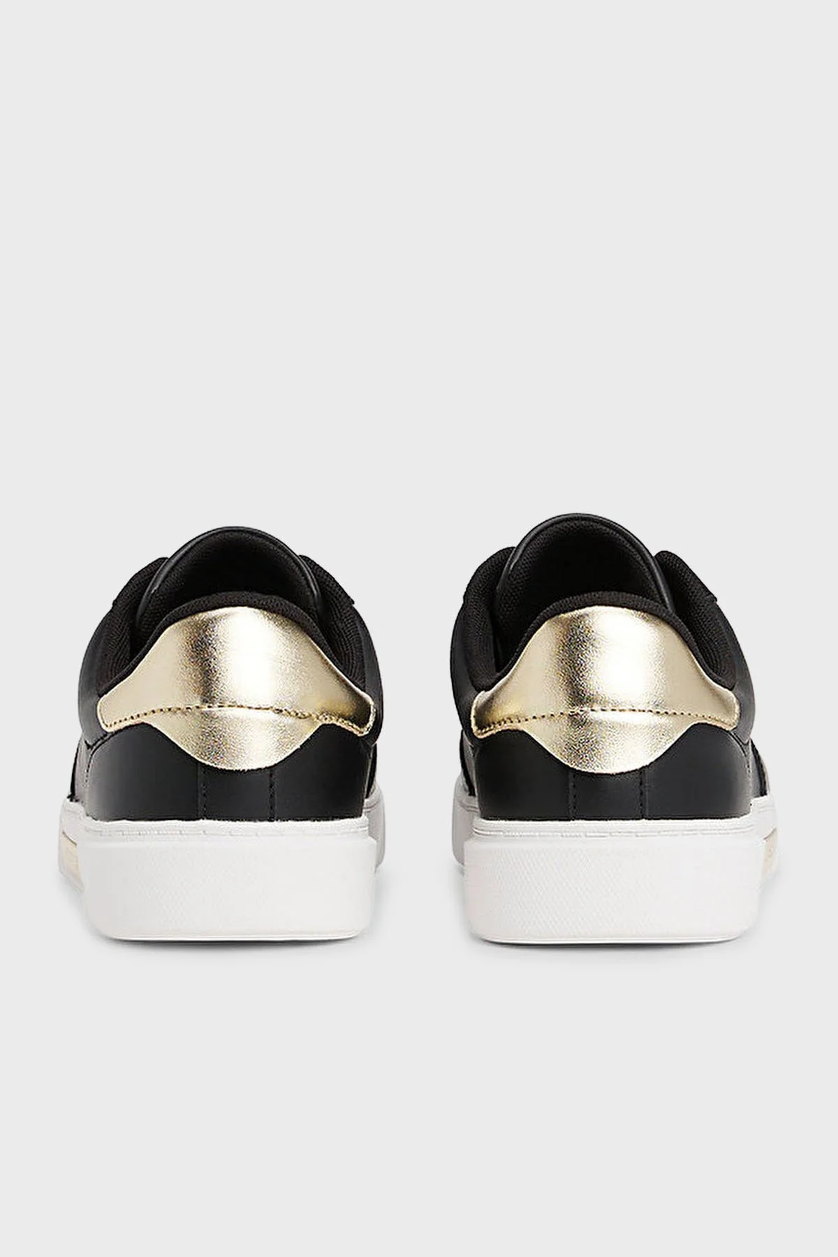 Tommy Hilfiger Logolu Deri Sneaker Kadın Ayakkabı FW0FW08682 BDS SİYAH - 7