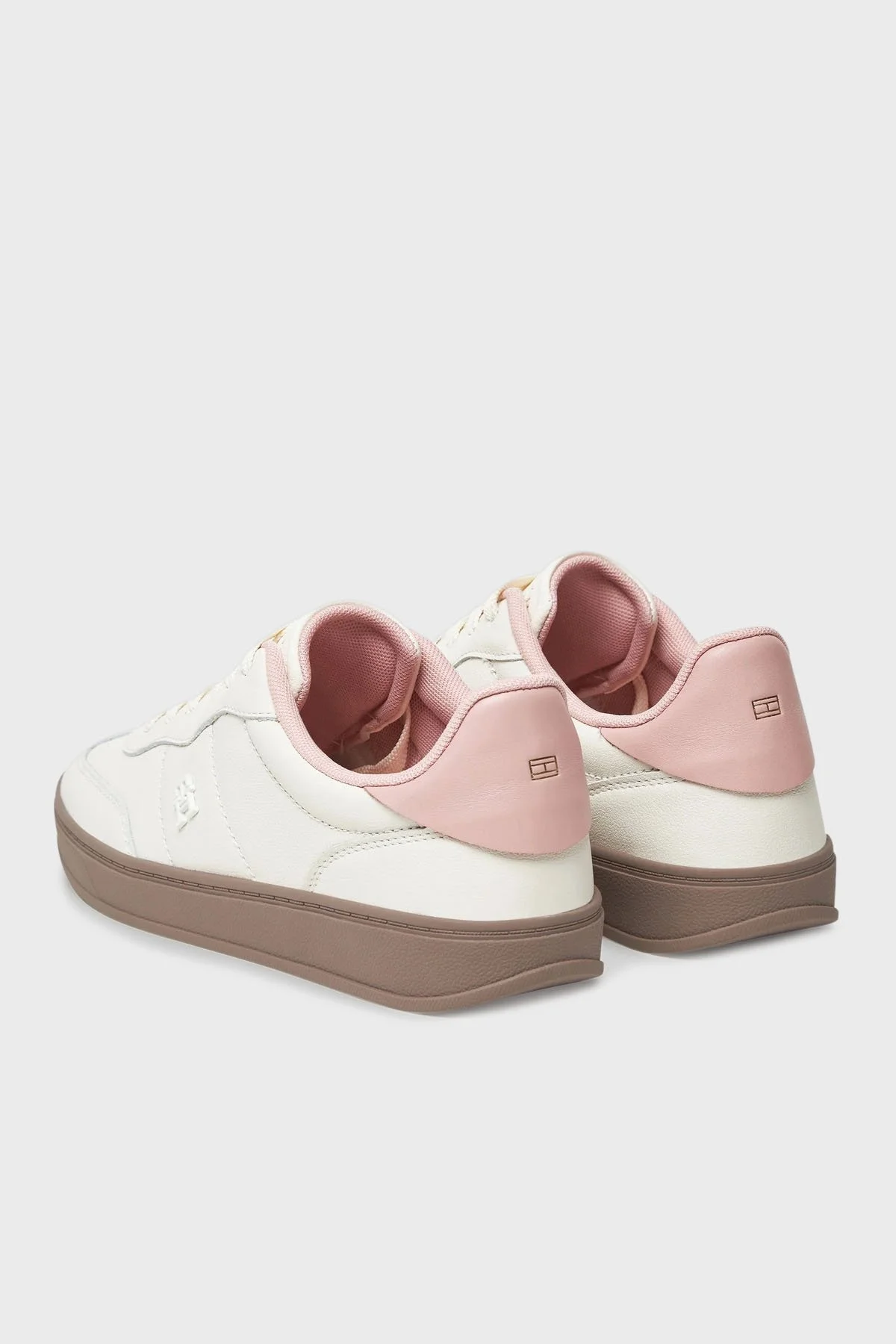 Tommy Hilfiger Logolu Deri Sneaker Bayan Ayakkabı FW0FW08755 TQN AÇIK PEMBE - 10